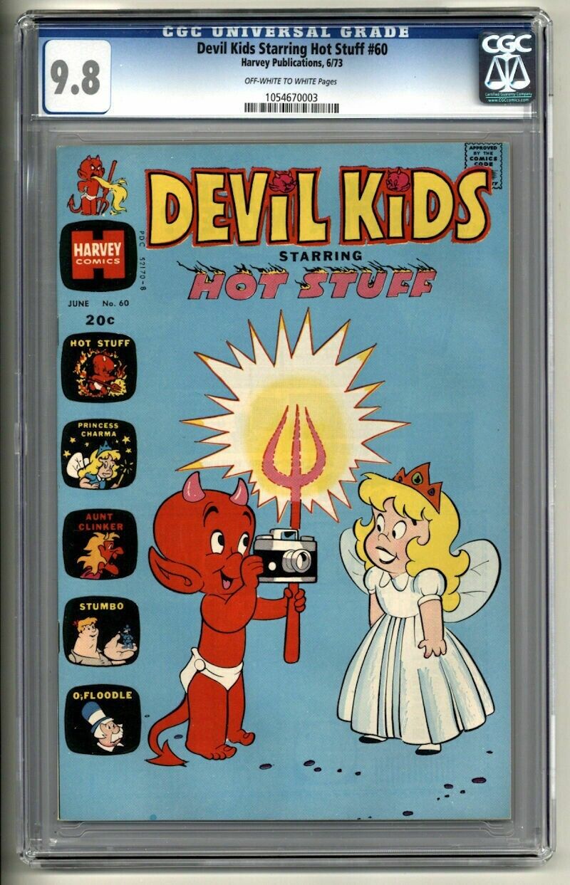 DEVIL KIDS STARRING HOT STUFF 60 CGC 9.8 HIGHEST GRADE 1 OF 3 1973 HARVEY CHARMA
