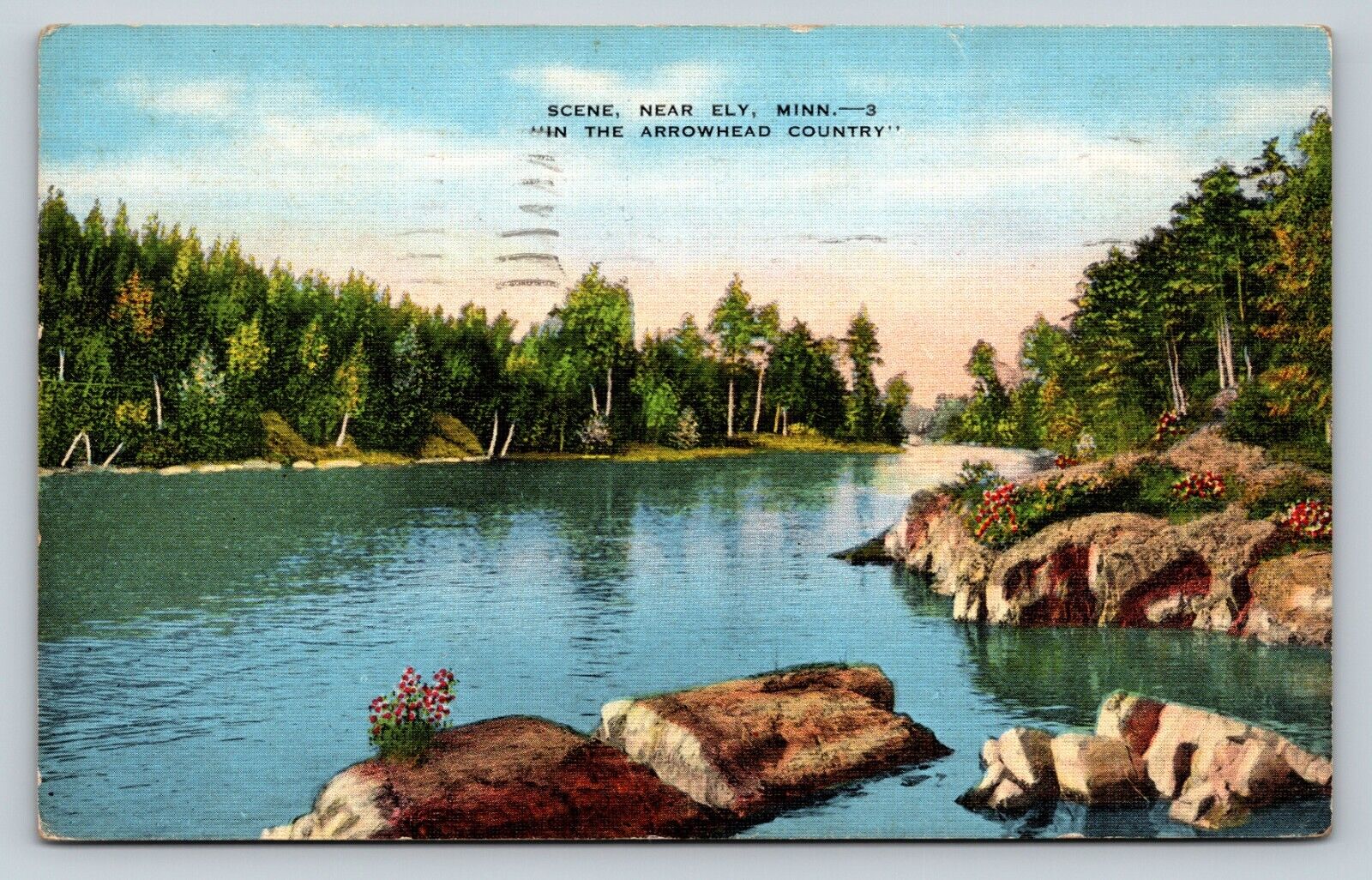 c1939 Near Ely Minnesota MN In Arrowhead Country VINTAGE Postcard