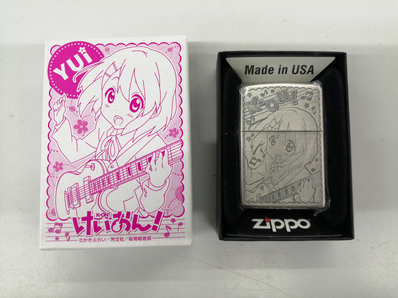 K On ZIPPO Lighter Model Number Yui Hirasawa