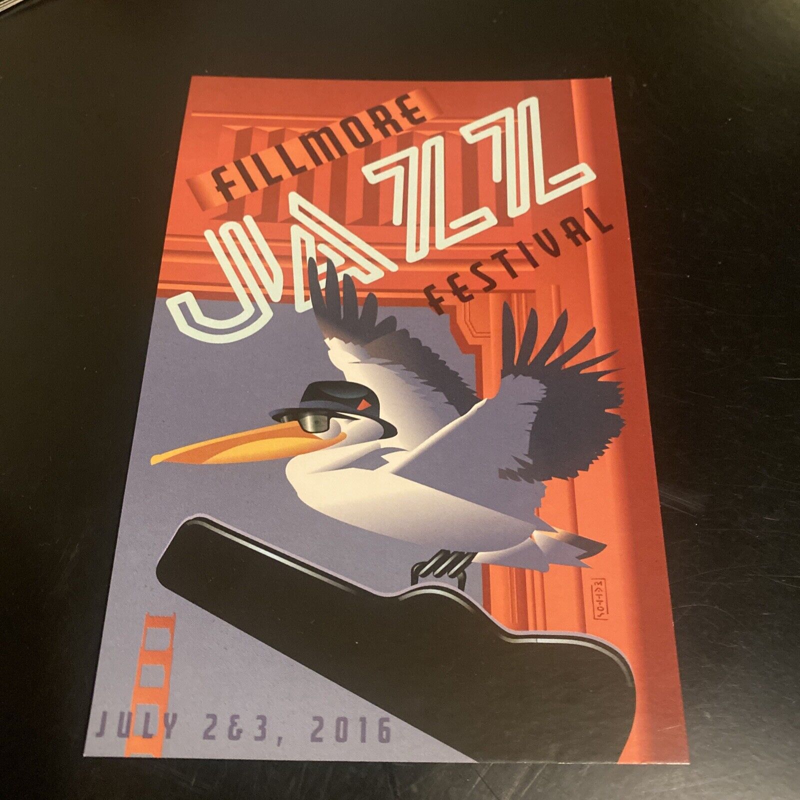 Postcard Jazz Art Festival Fillmore Street San Francisco California