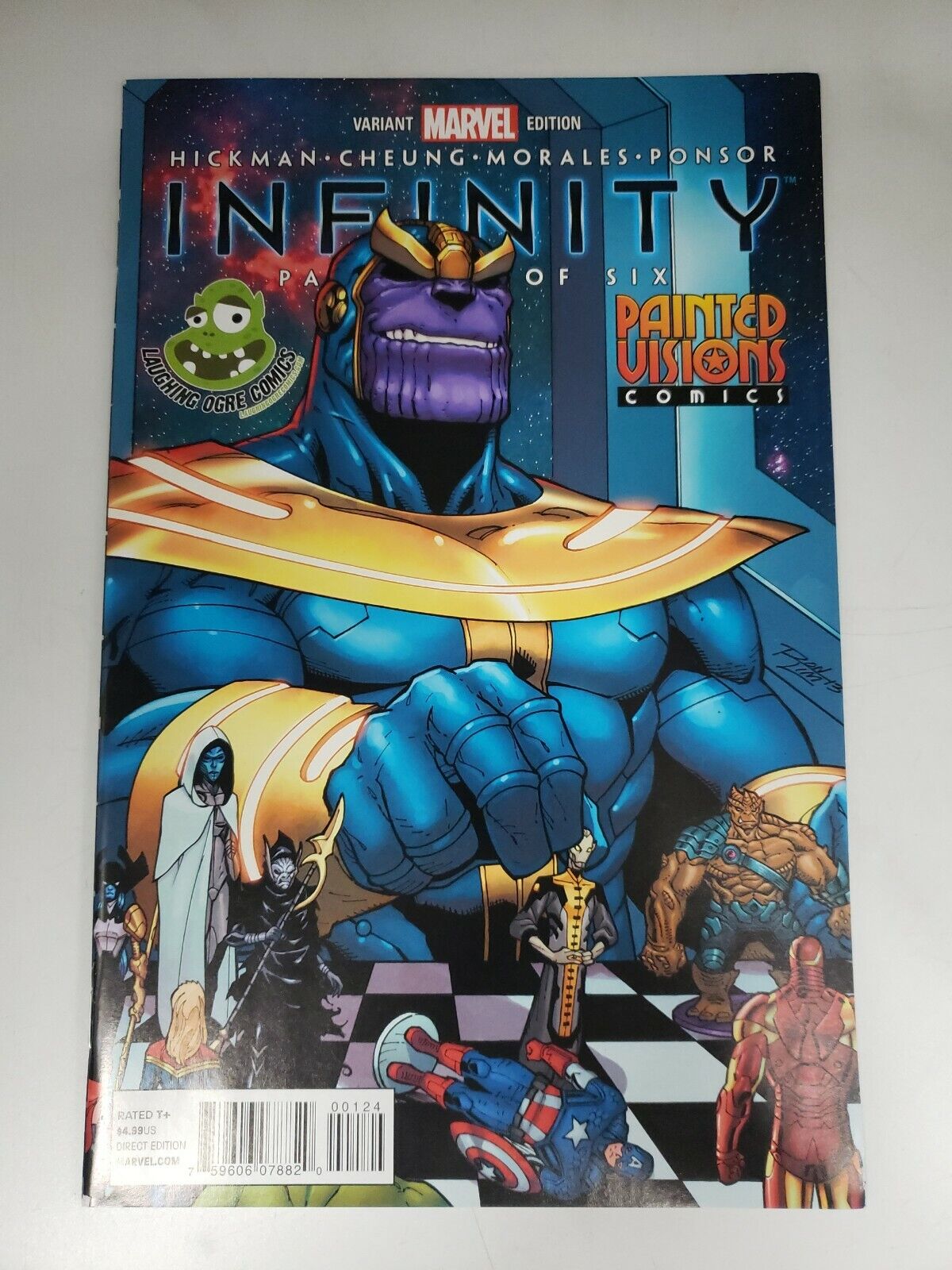 Infinity #1 Variant Laughing Ogre Painted Visions Avengers War Thanos  n1b181