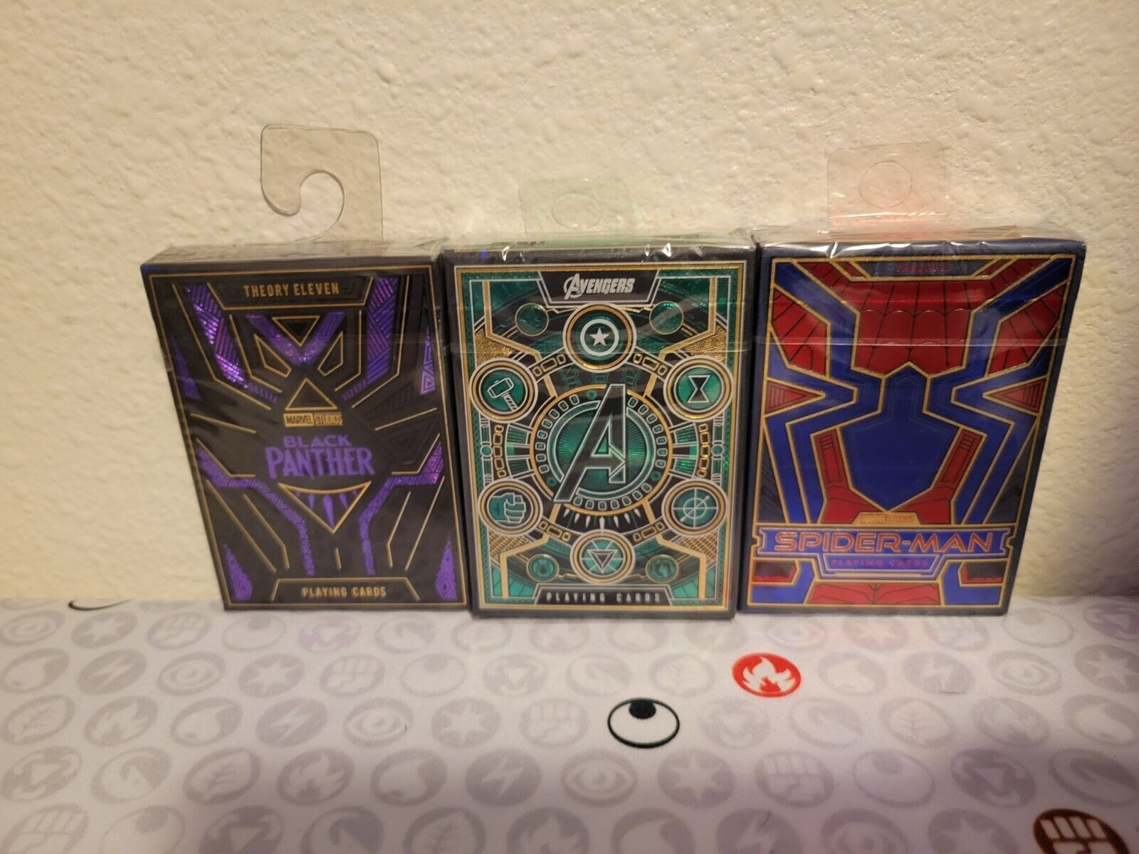 Theory 11 Playing Cards (Spider-Man,  Avengers, Black Panther (Lot Of 3) New**
