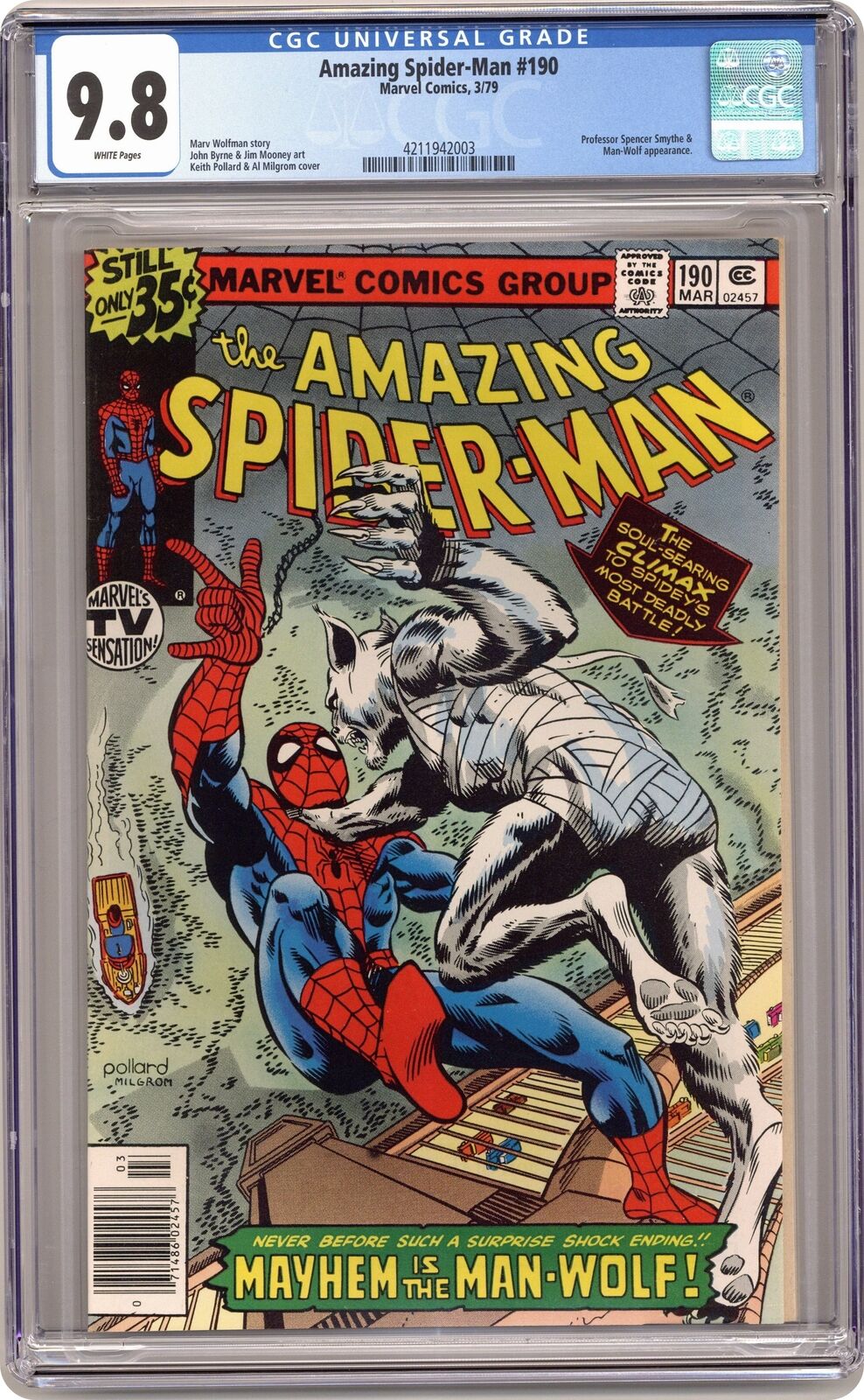 Amazing Spider-Man #190 CGC 9.8 1979 4211942003