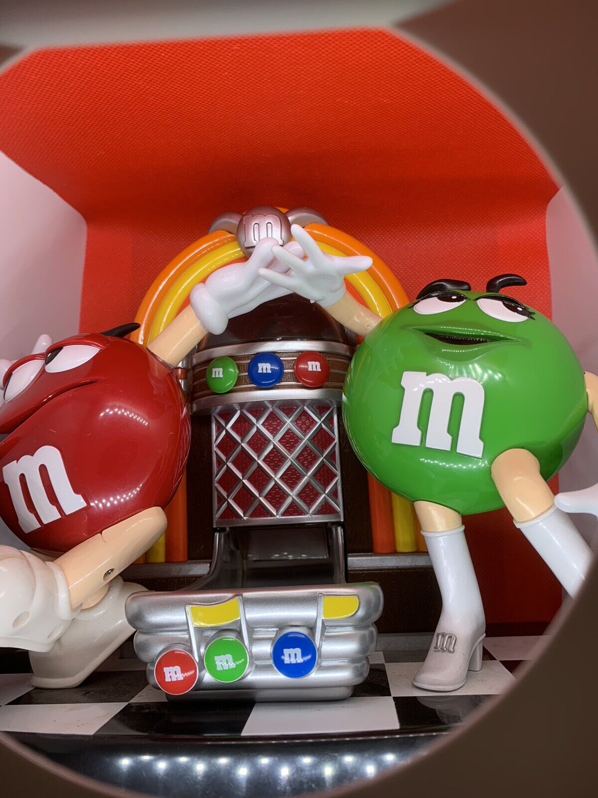 M&M’s Rock ’n Roll Cafe Dispenser  ~ 1st Edition Collectible