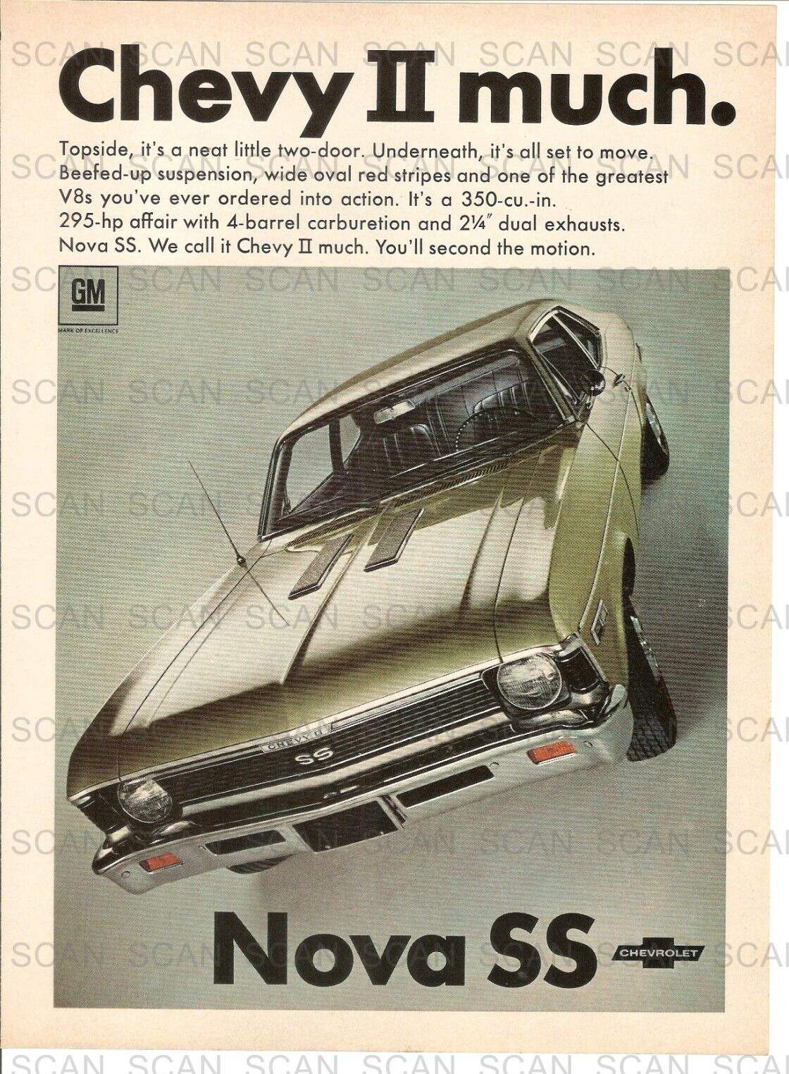 1968 Chevrolet Chevy II Nova SS Vintage Magazine Ad