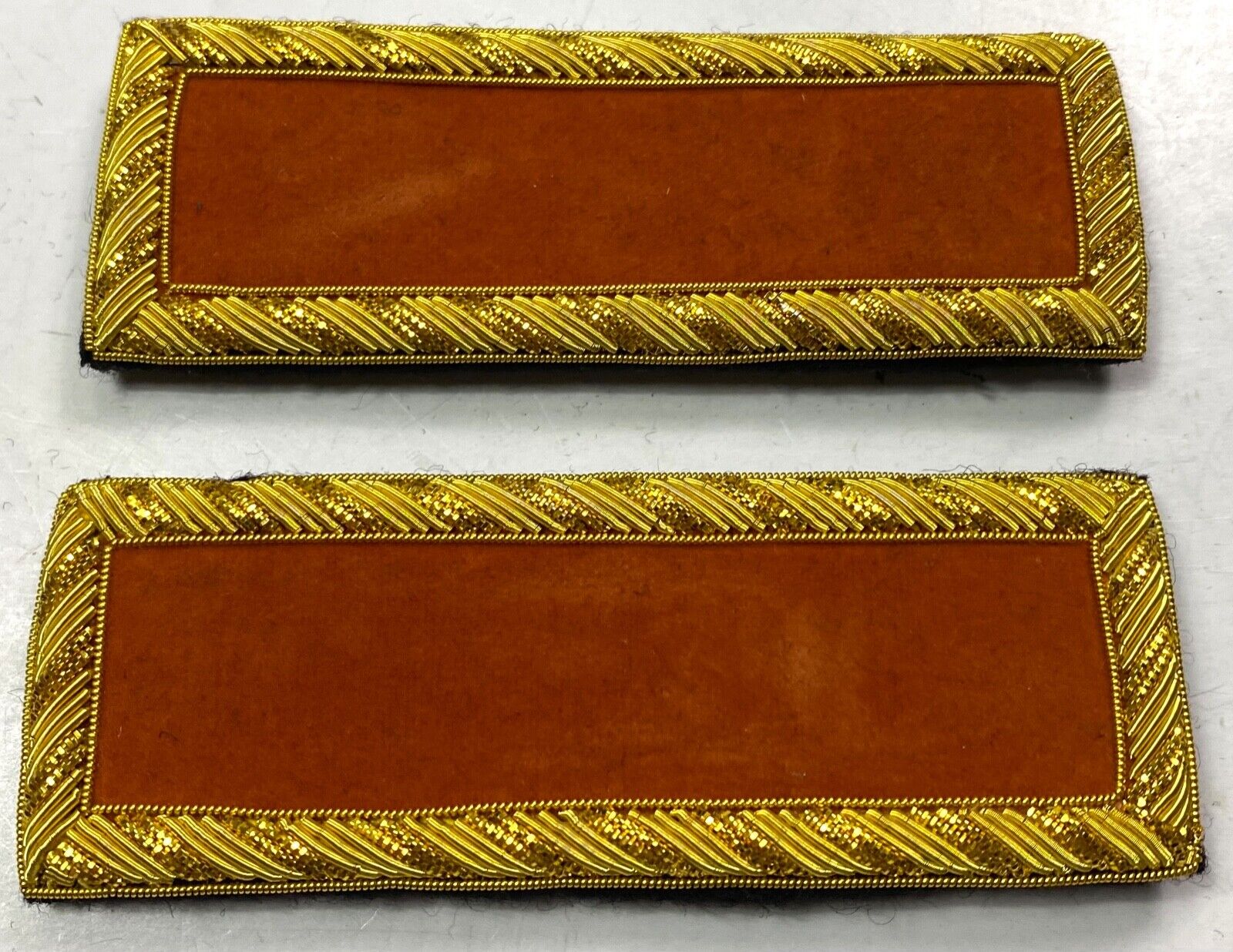 INDIAN WARS US ARMY M1887 CAVALRY 2ND LIEUTENANT TUNIC SHOULDER BOARDS W/CILPS