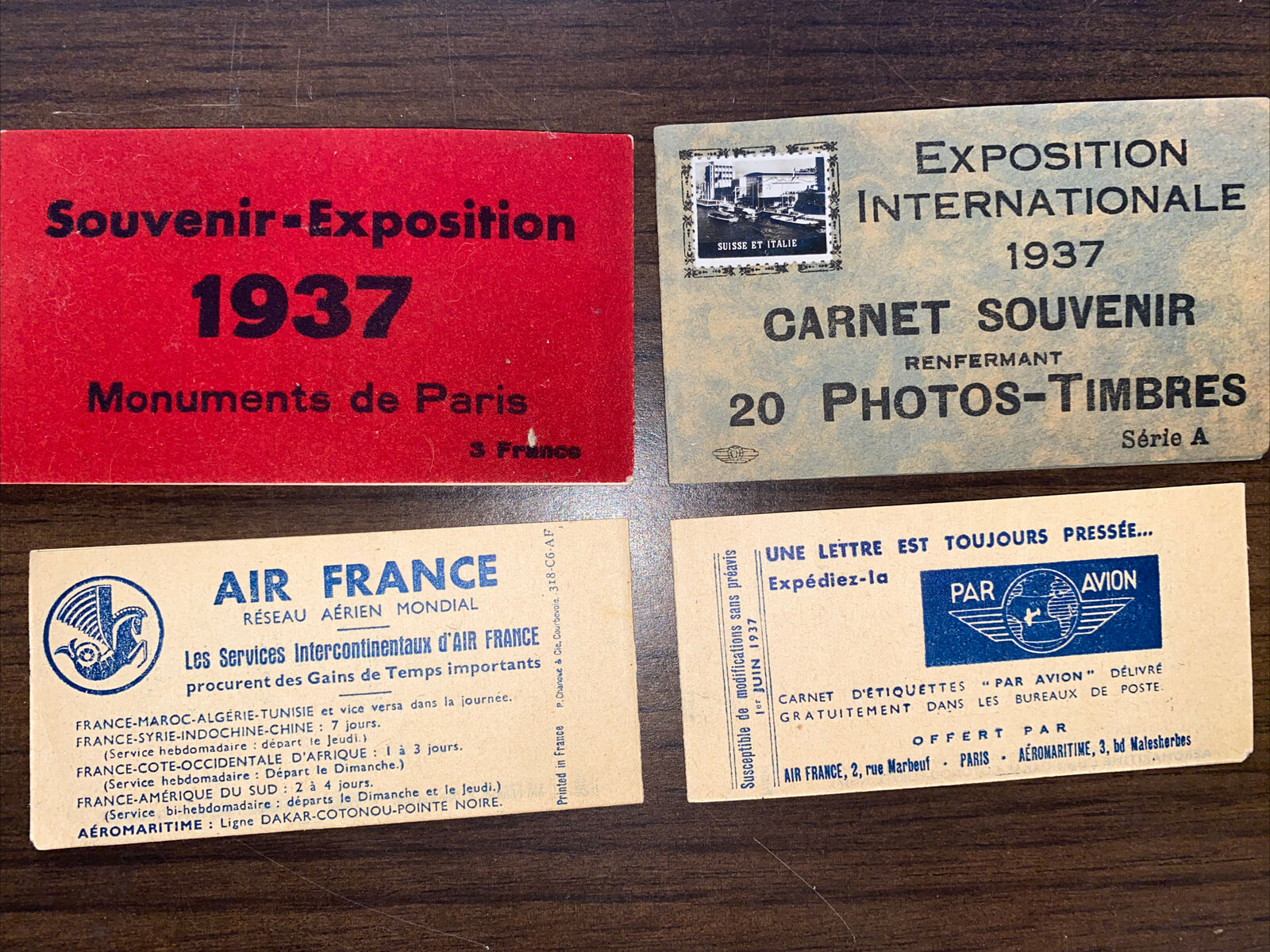Exposition Internationale 1937 Paris x2: Mini-photo Stamps , Look Rare 