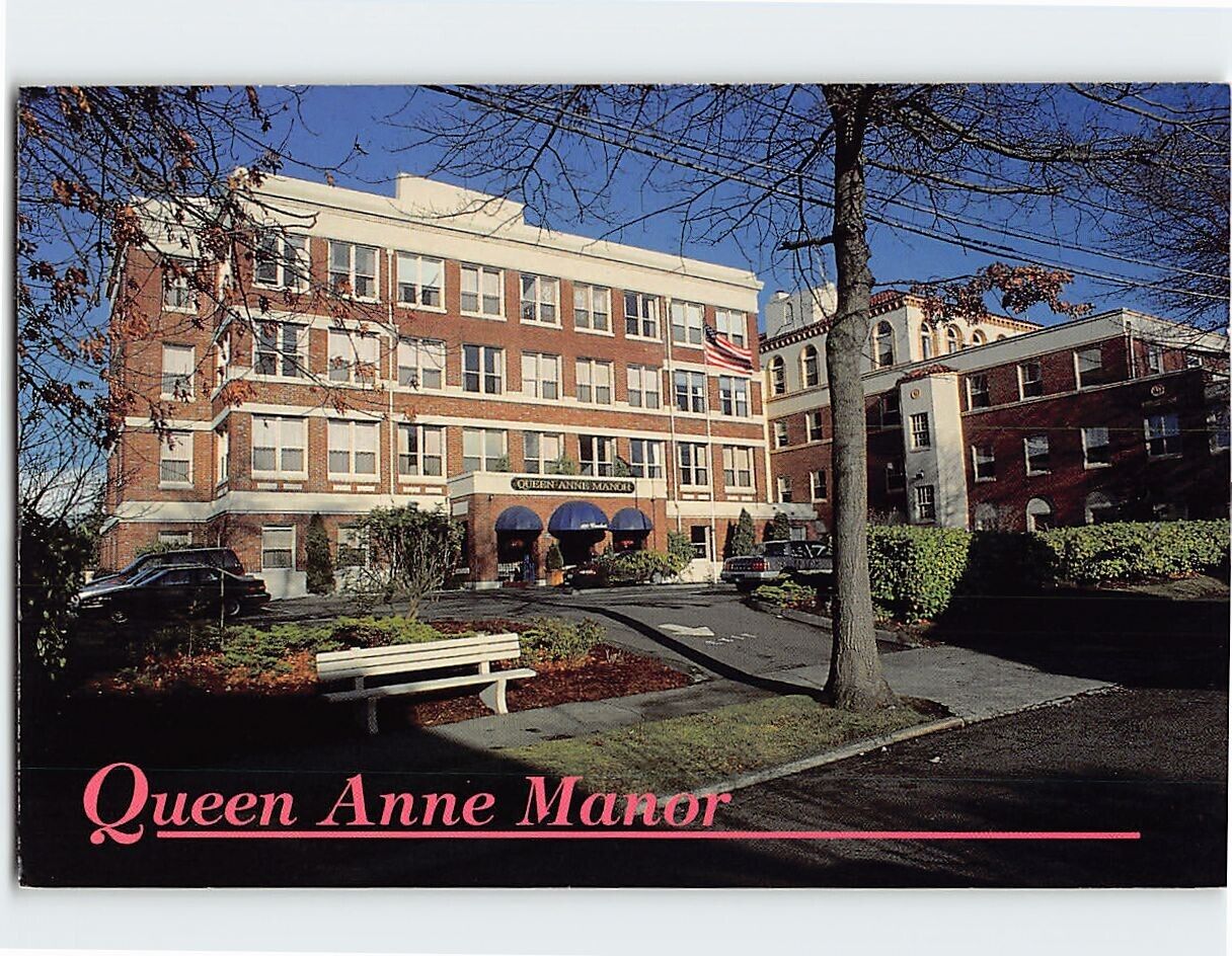 Postcard Queen Anne Manor Seattle Washington USA