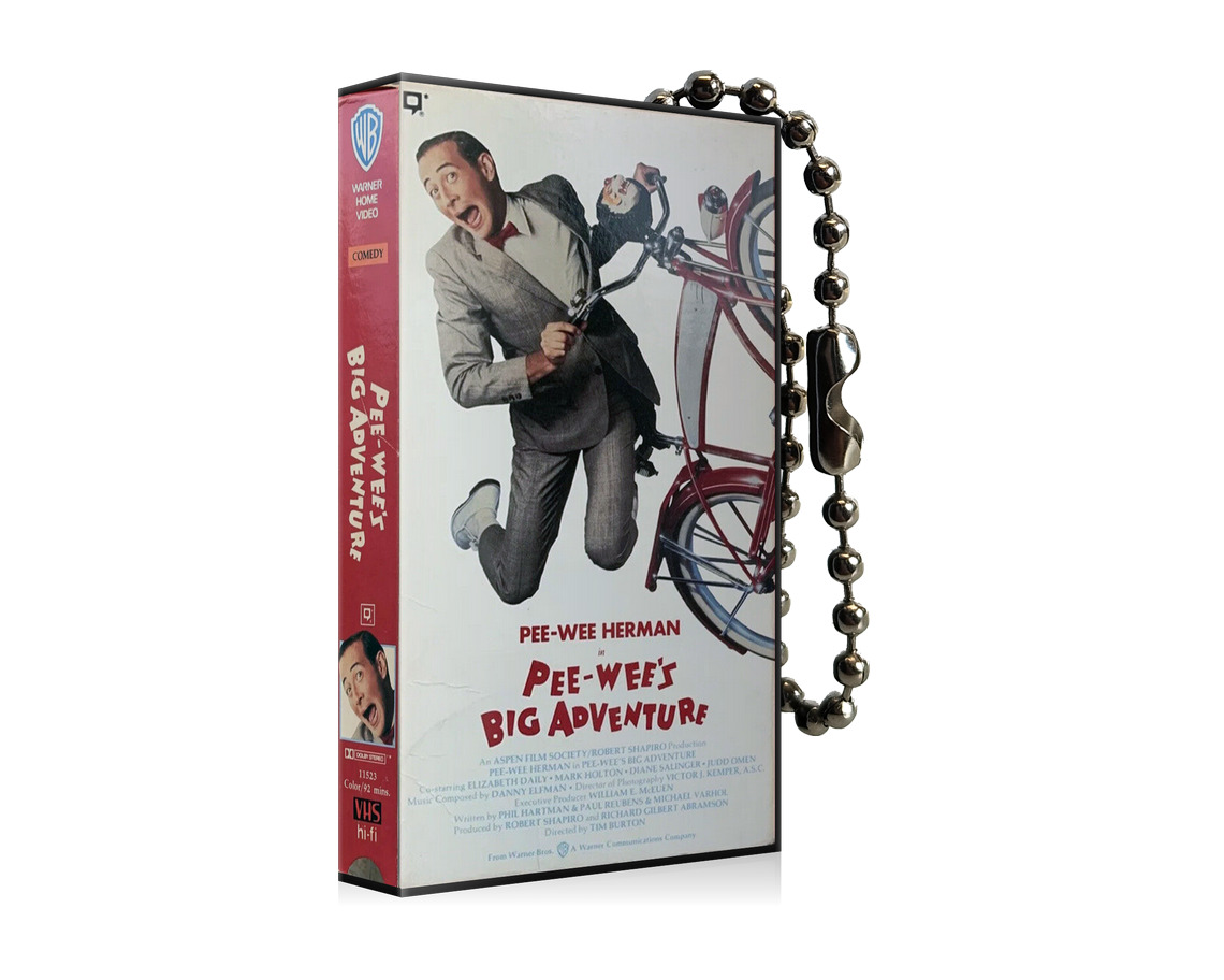 Pee-Wee's Big Adventure 80s VHS Classic  Keychain