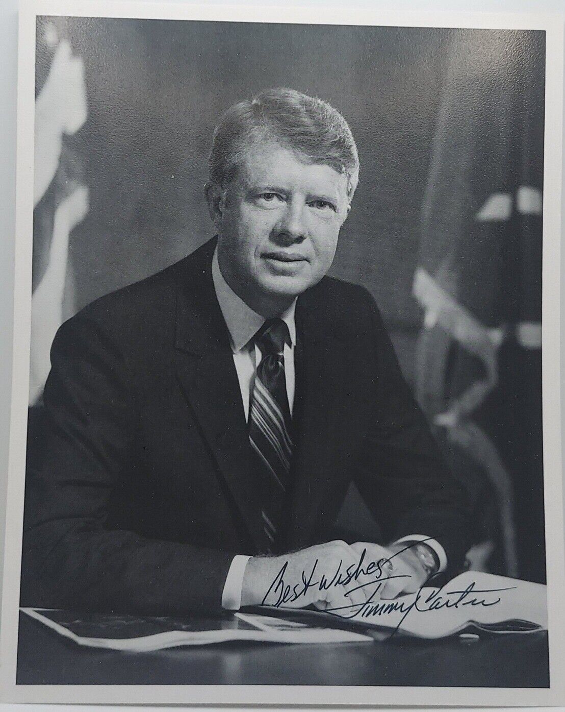 Vintage Early Jimmy Carter Signed 8x10 Photo RARE