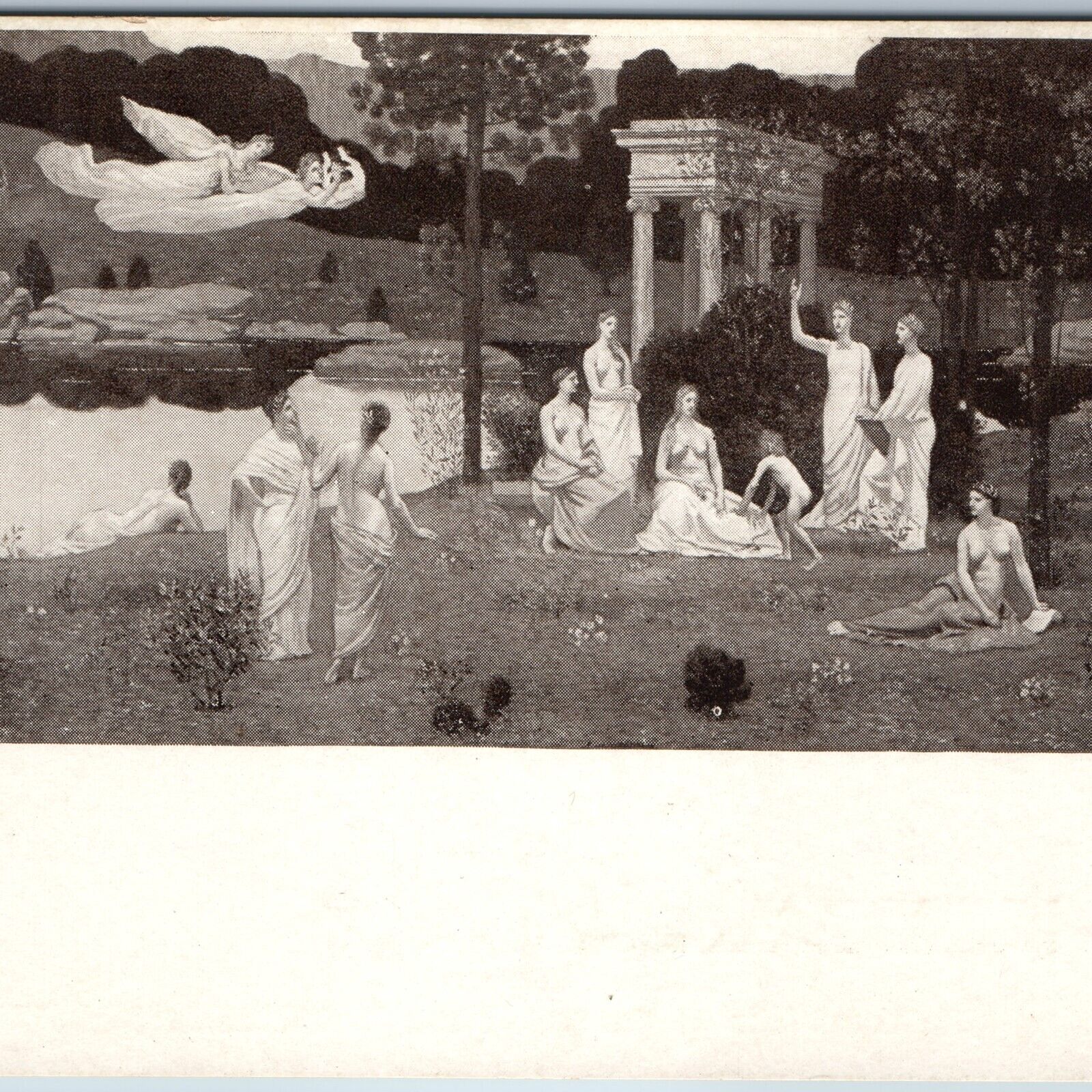 c1910s Chicago, ILL Art Institute Utopia Sacred Grove Puvis de Chavannes PC A202