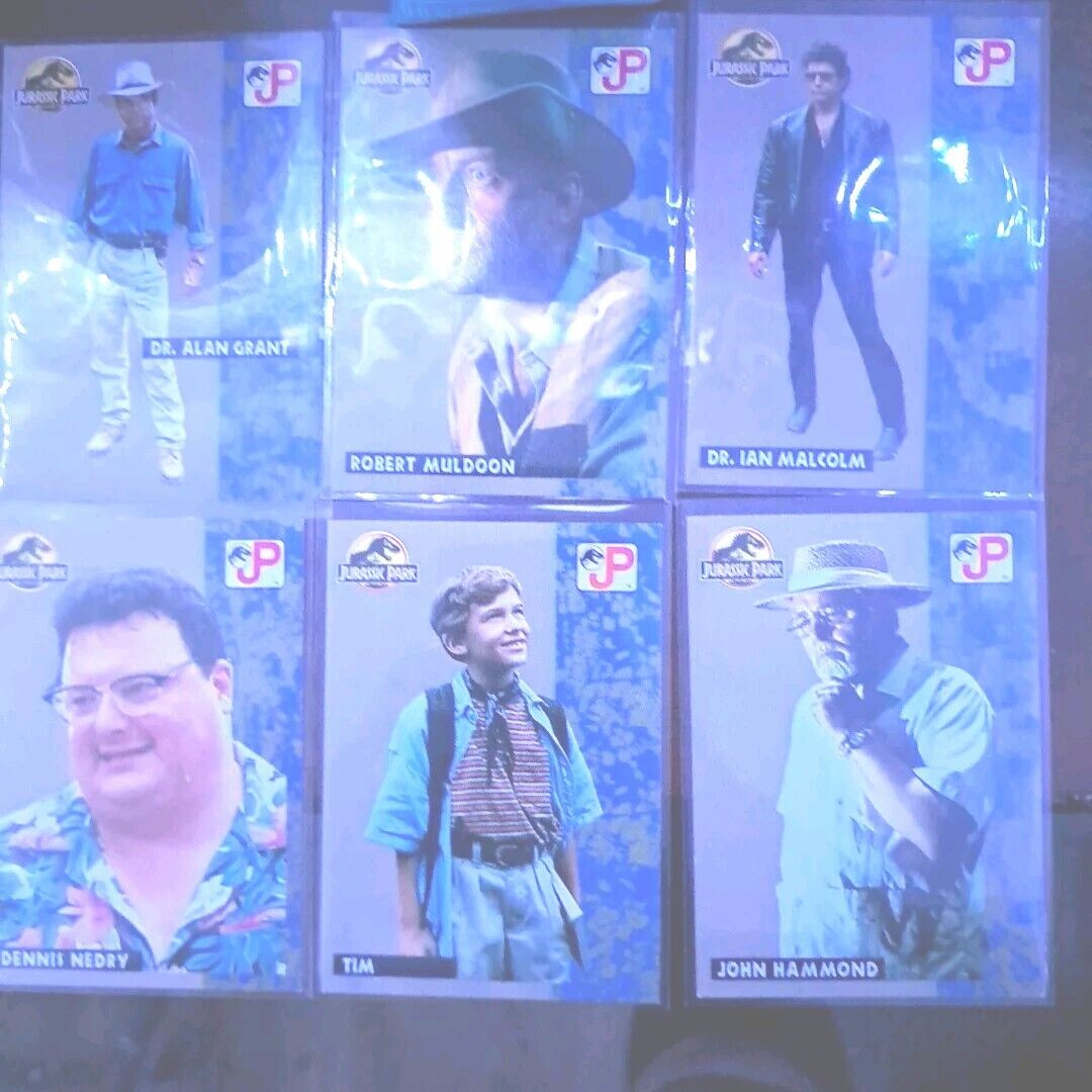 JURASSIC PARK SERIES 1 1993 Lot(6) Characters.