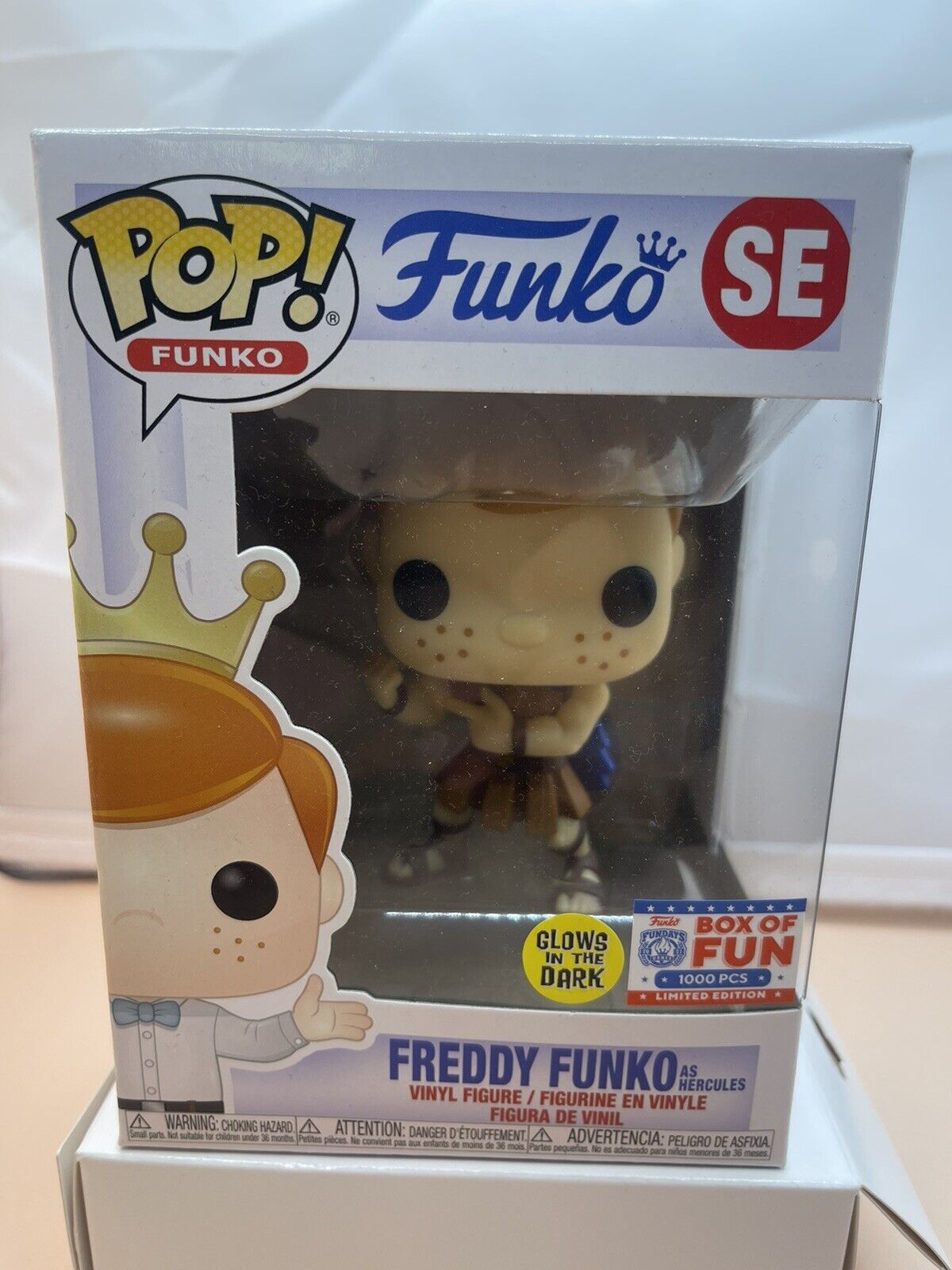 Freddy Funko as Hercules GITD FUNDAYS 2021 Box of Fun LE 1000