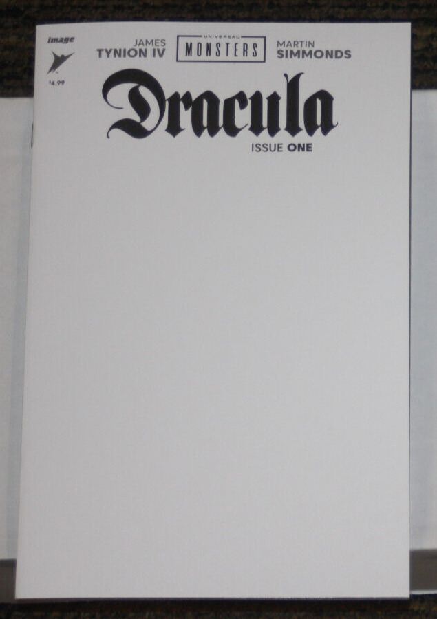 Image Universal Monsters Dracula #1  BLANK Sketch Cover Variant -