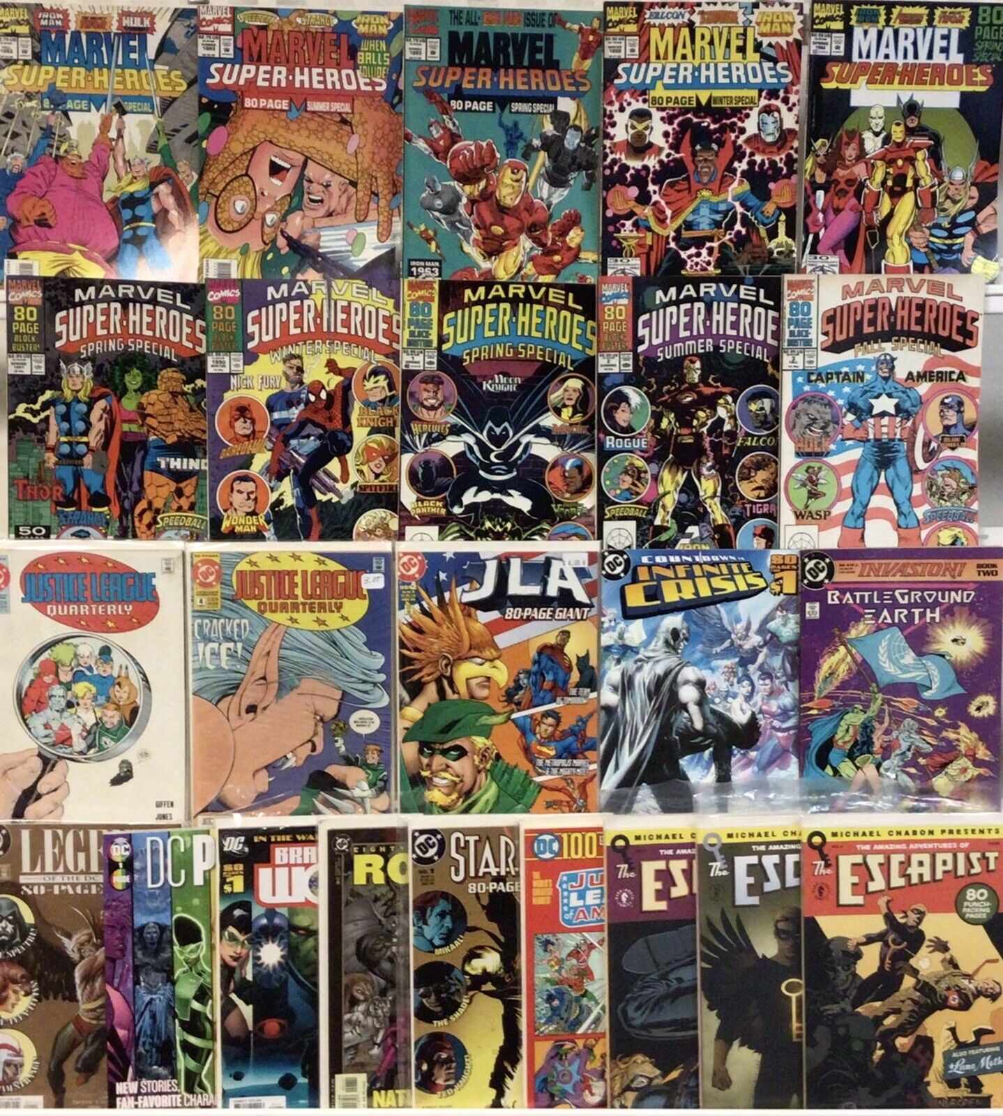 Marvel Comics/DC Comics 80-100 Pg. Giant Comic Book Lot Of 25
