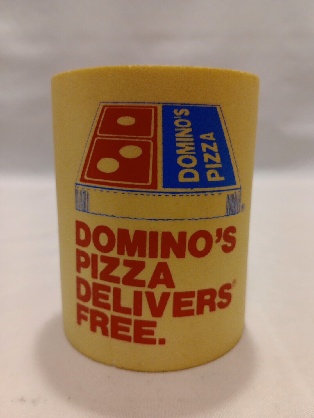 Vintage Domino\'s Pizza Delivers Free Can Koozie Can Holder