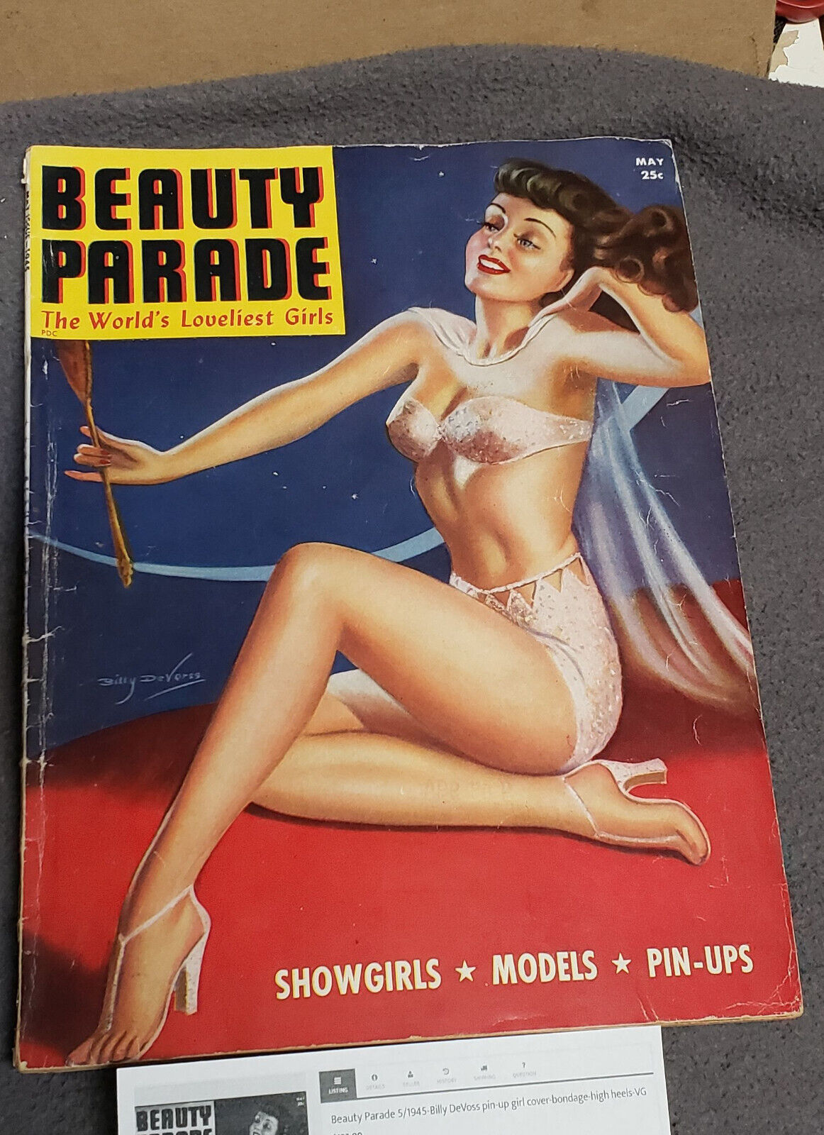 vintage WWII Girlie Beauty Parade Magazine Pin-up Art Photos 1945 vol 4  #3