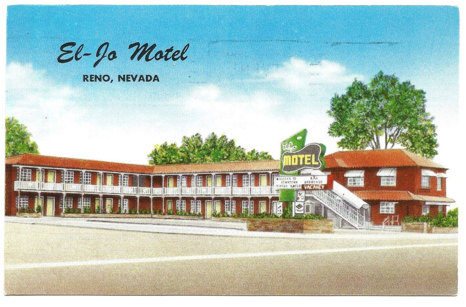 Reno, NV - El-Jo Motel (AAA) - 1956