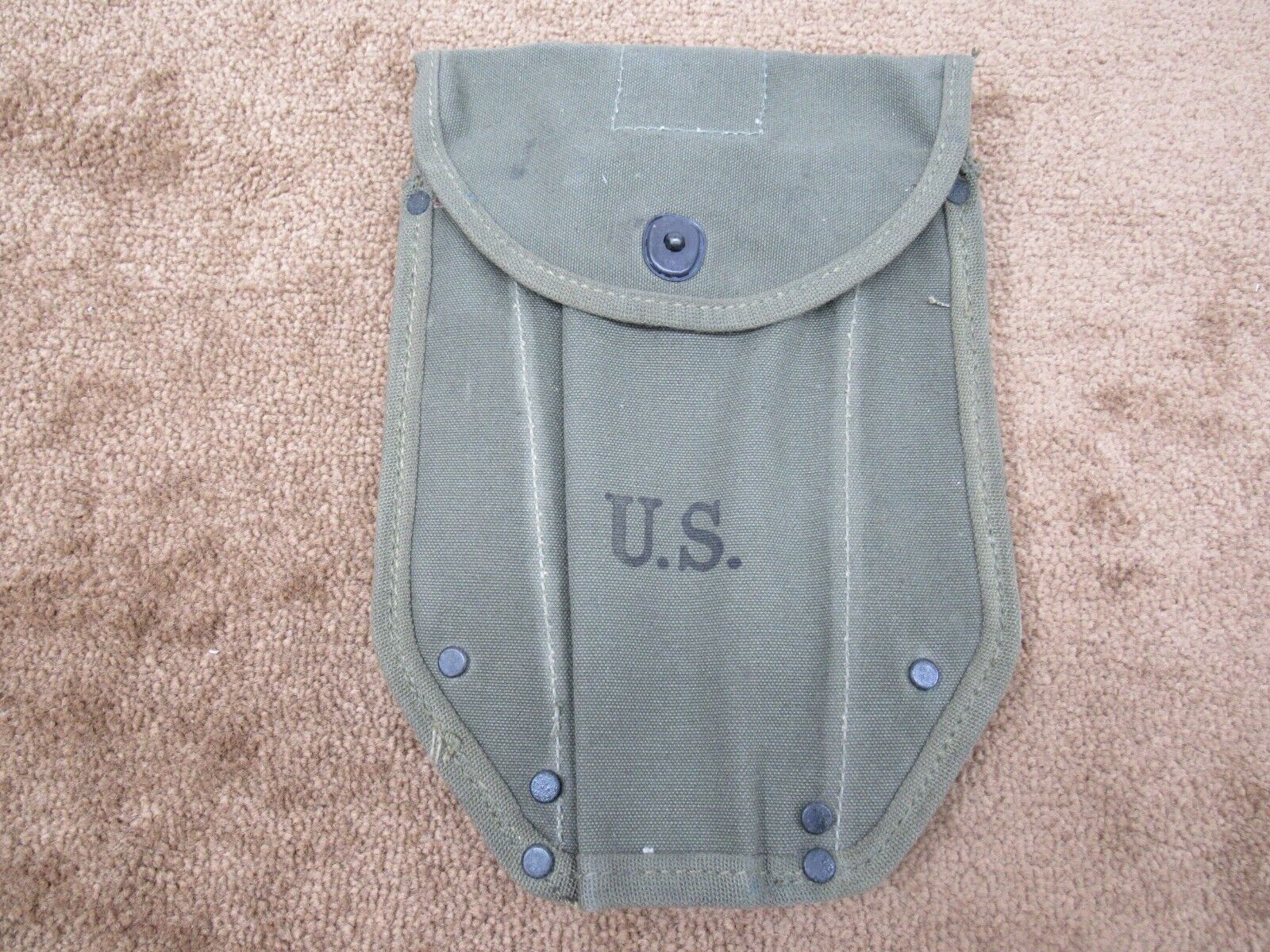 US WW2 M1943 Shovel Cover Entrenching E Tool Case Pouch 1944 J A Shoe Co