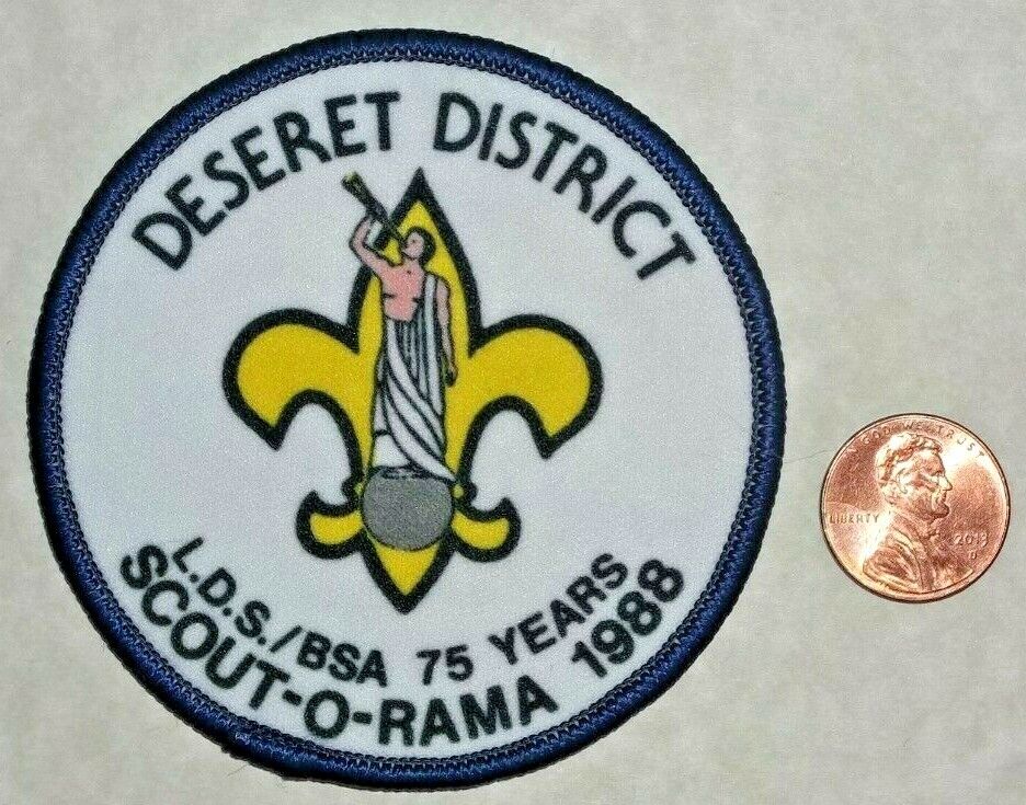 UTAH PARKS OA 508 BSA DESERET DISTRICT LDS 75YRS 1988 SCOUT O RAMA PATCH 3\