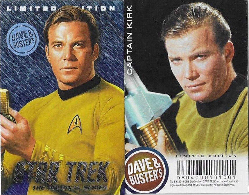 DAVE AND BUSTER\'S ~ STAR TREK The Original Series ~ LIMITED EDITION ~ FOIL Cards