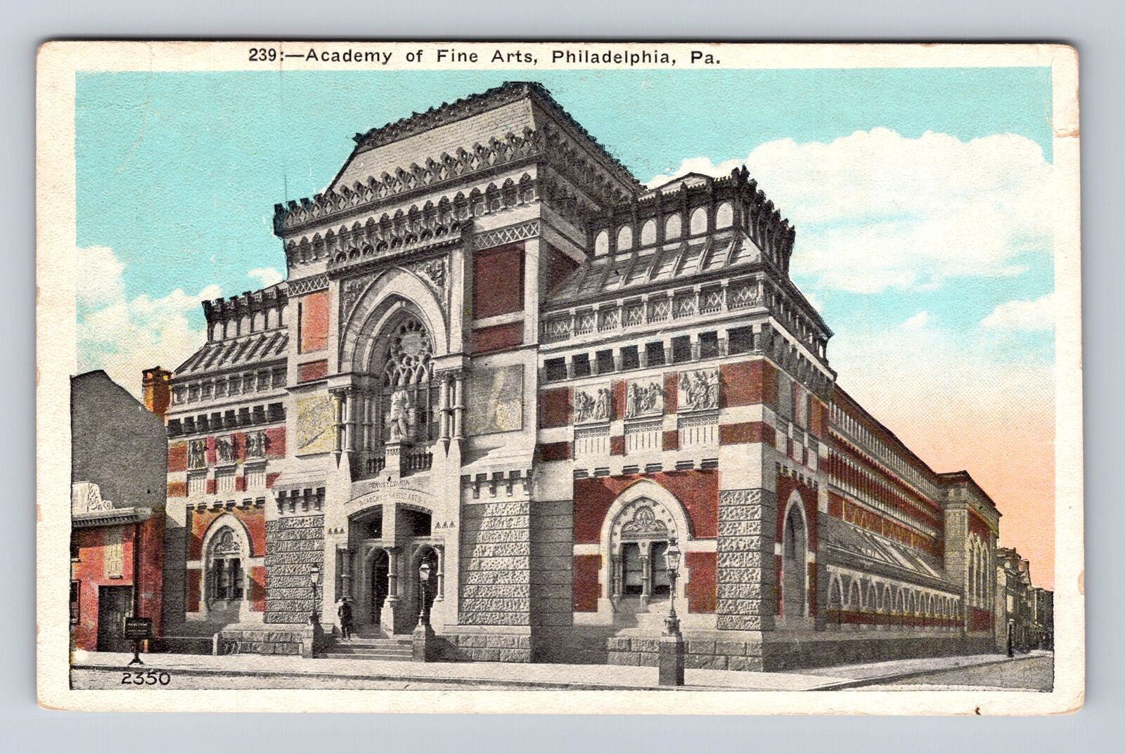 Philadelphia PA- Pennsylvania, Academy Of Fine Arts, Vintage c1905 Postcard