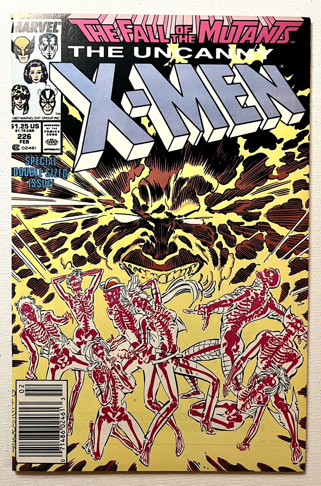 🩸Uncanny X-Men #226 (1988) Newsstand Chris Claremont Marc Silvestri