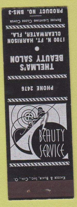 Matchbook Cover - Thelma\'s Beauty Salon Clearwater FL\'