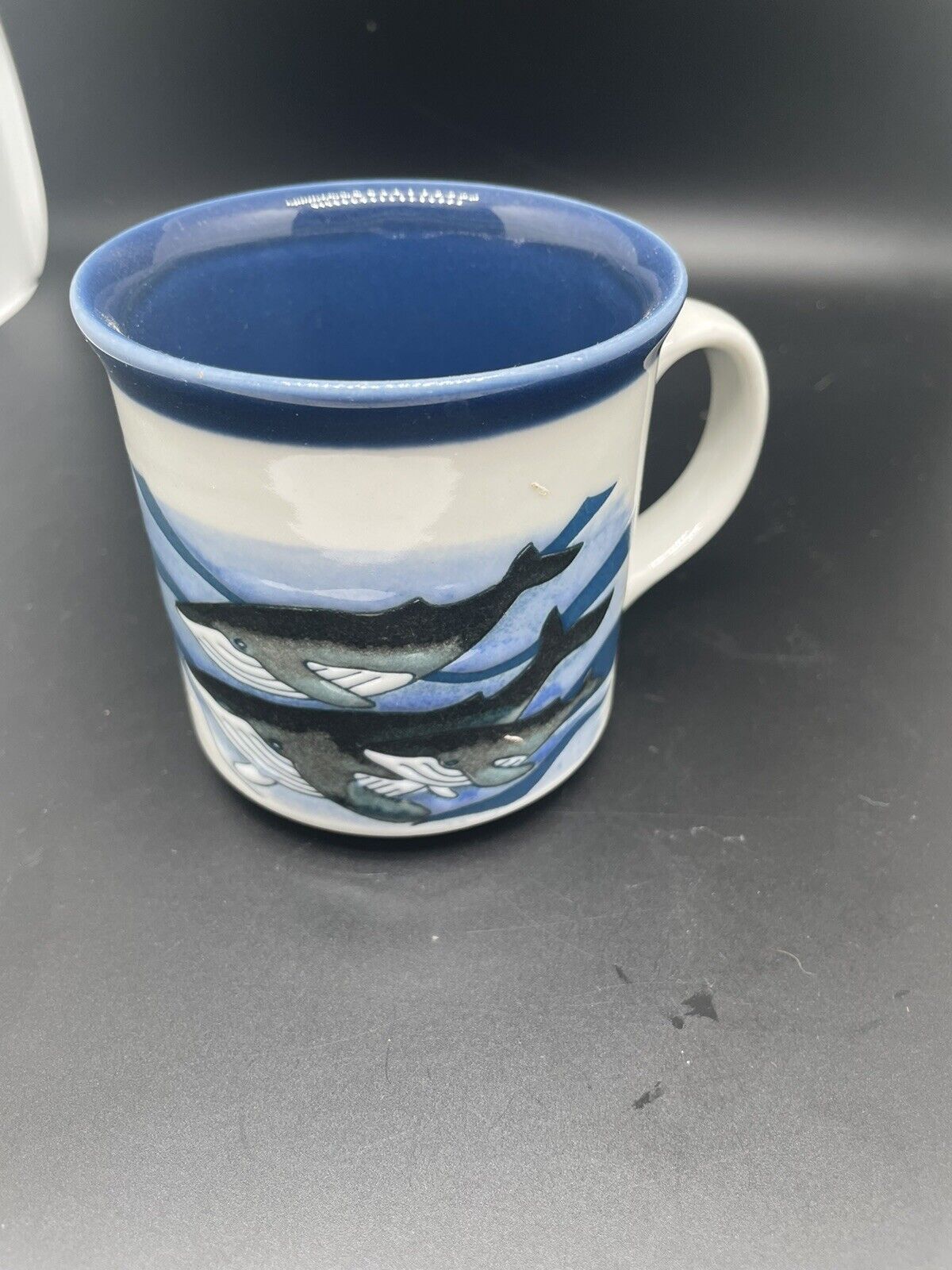 vintage otagiri whale humpback mug