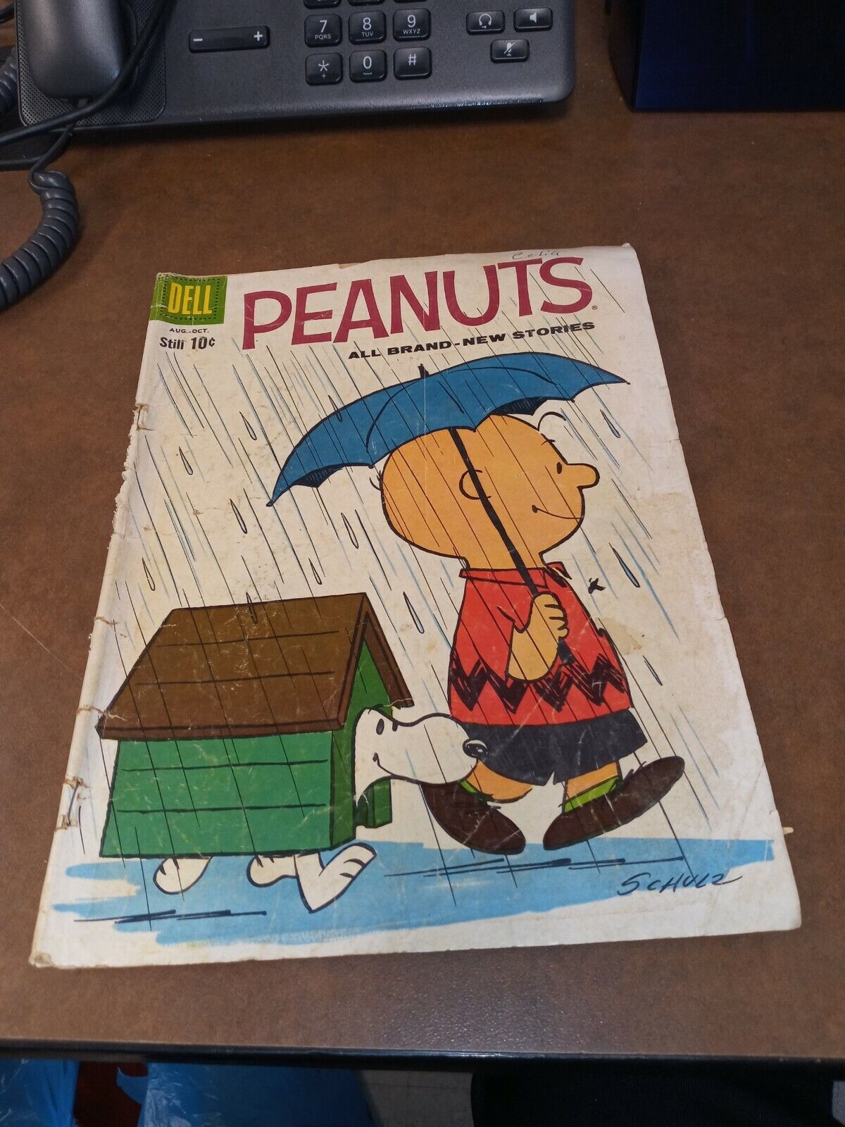 PEANUTS #6 silver age 1960 DELL, SNOOPY, CHARLIE BROWN, CHARLES SCHULZ cover art