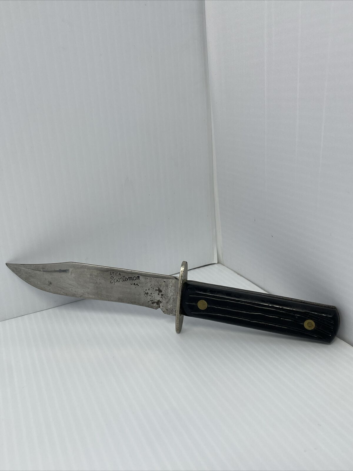 Vintage Utica Sportsman Fixed Blade Hunting Knife   B8