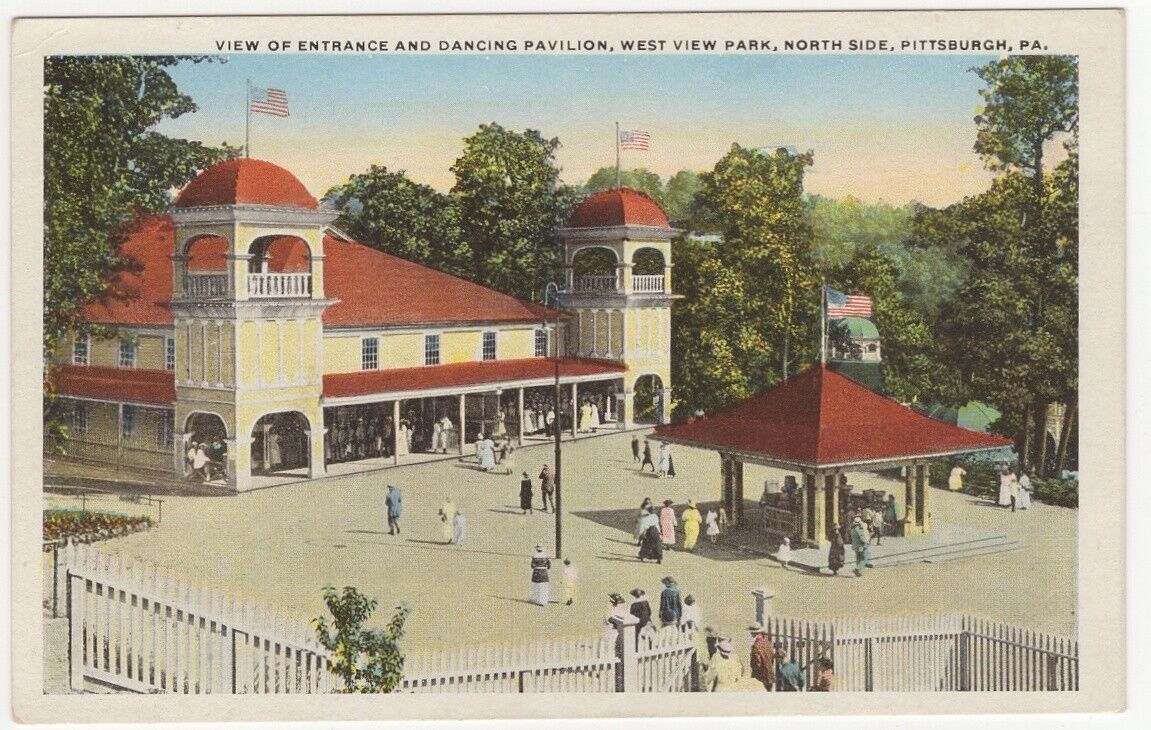 Vintage Postcard, West View Park, North Side, Pittsburgh, PA