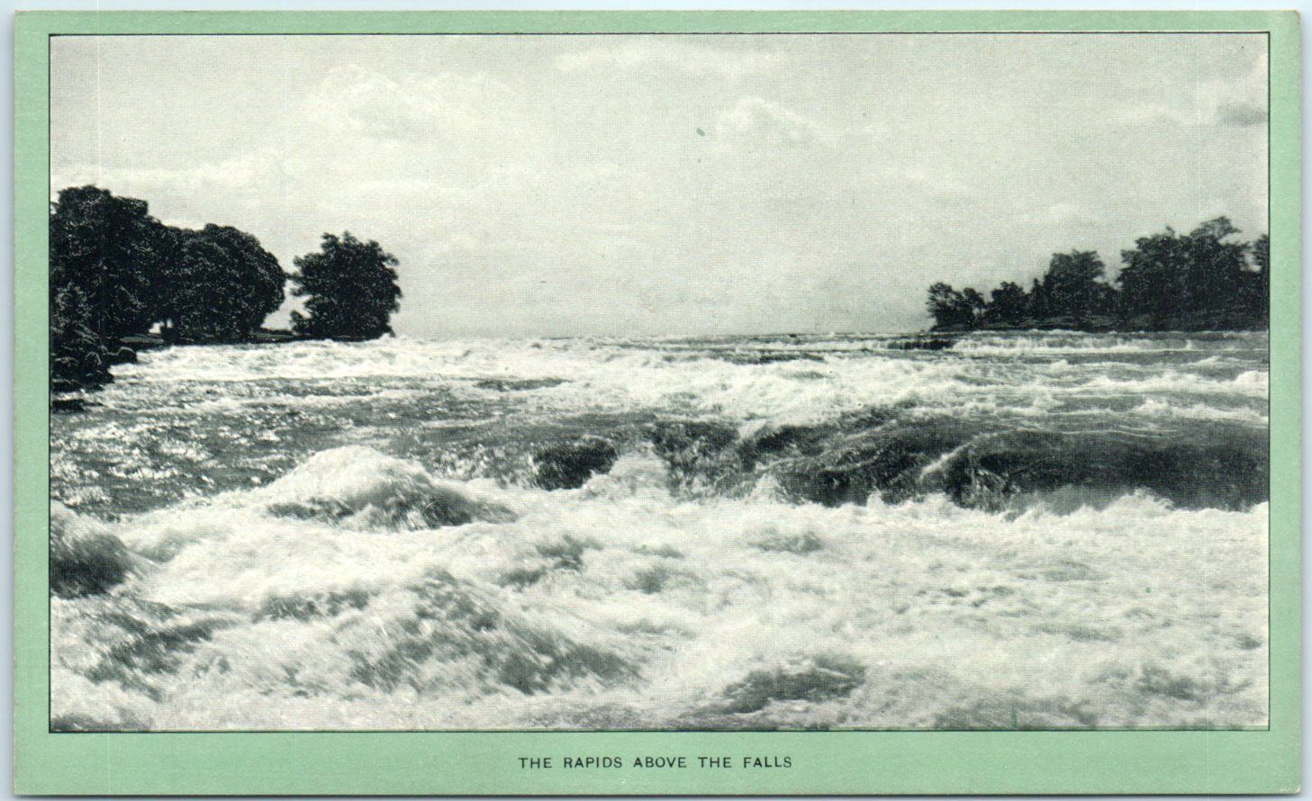 Postcard - The Rapids Above The Falls