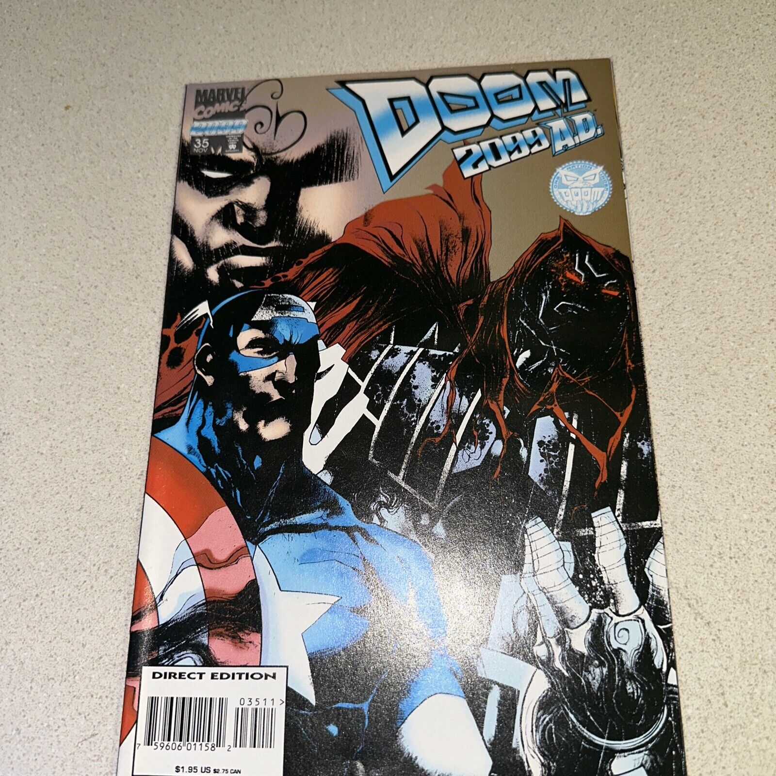 Doom 2099 (1993) #  35 9.4 + 1st Static Annie, Captain America 1995