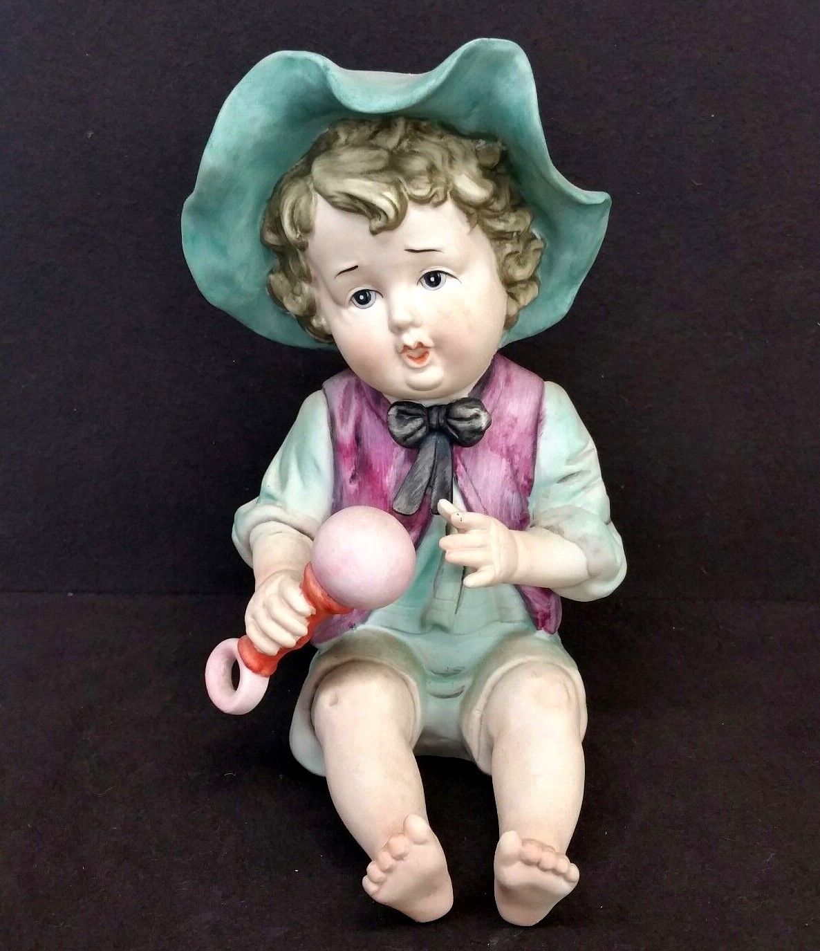 Antique Germany Bisque Porcelain Baby Toddler Figurine 9 5/8\'\' Height