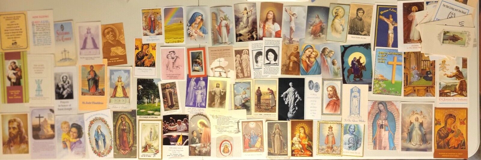 Lot of 75 Vintage Holy Cards RELIGIOUS CATHOLIC CHRISTIAN Pamphlets &  Ephemera 