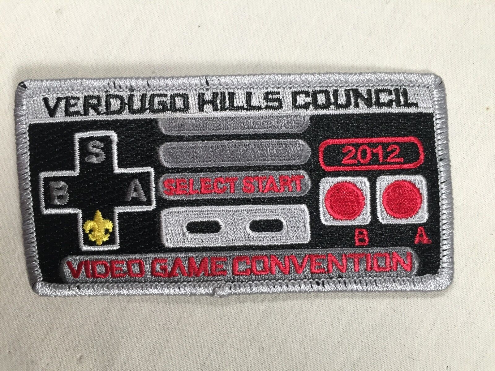 2012 Verdugo Hills Council Video Game Convention BSA Activity Patch