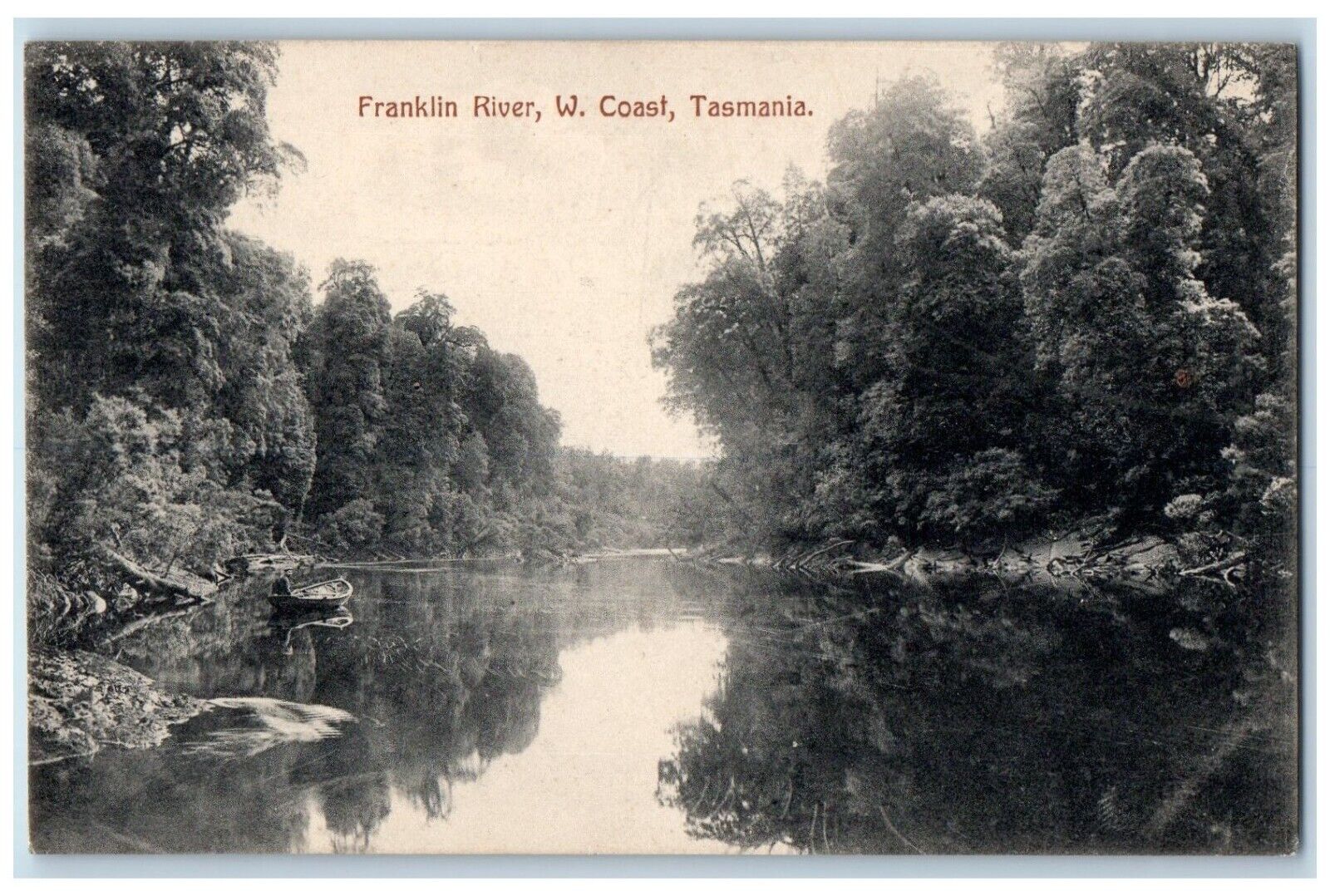c1910 Franklin River West Coast Tasmania Australia AU Vintage Antique Postcard
