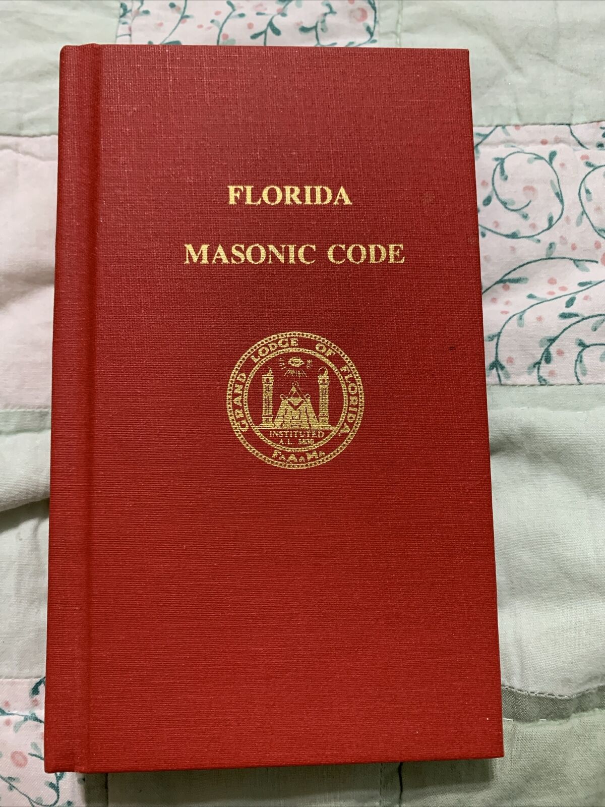Florida Masonic Code HC Red 1995