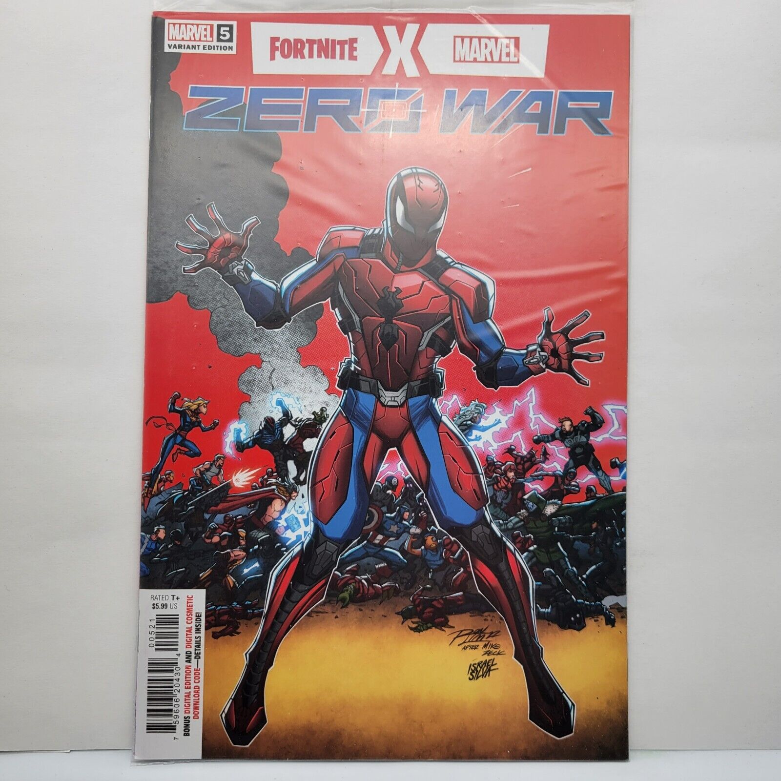 Fortnite X Marvel Zero War #5 Variant Ron Lim Cover Poly Bagged Sealed Code MCU