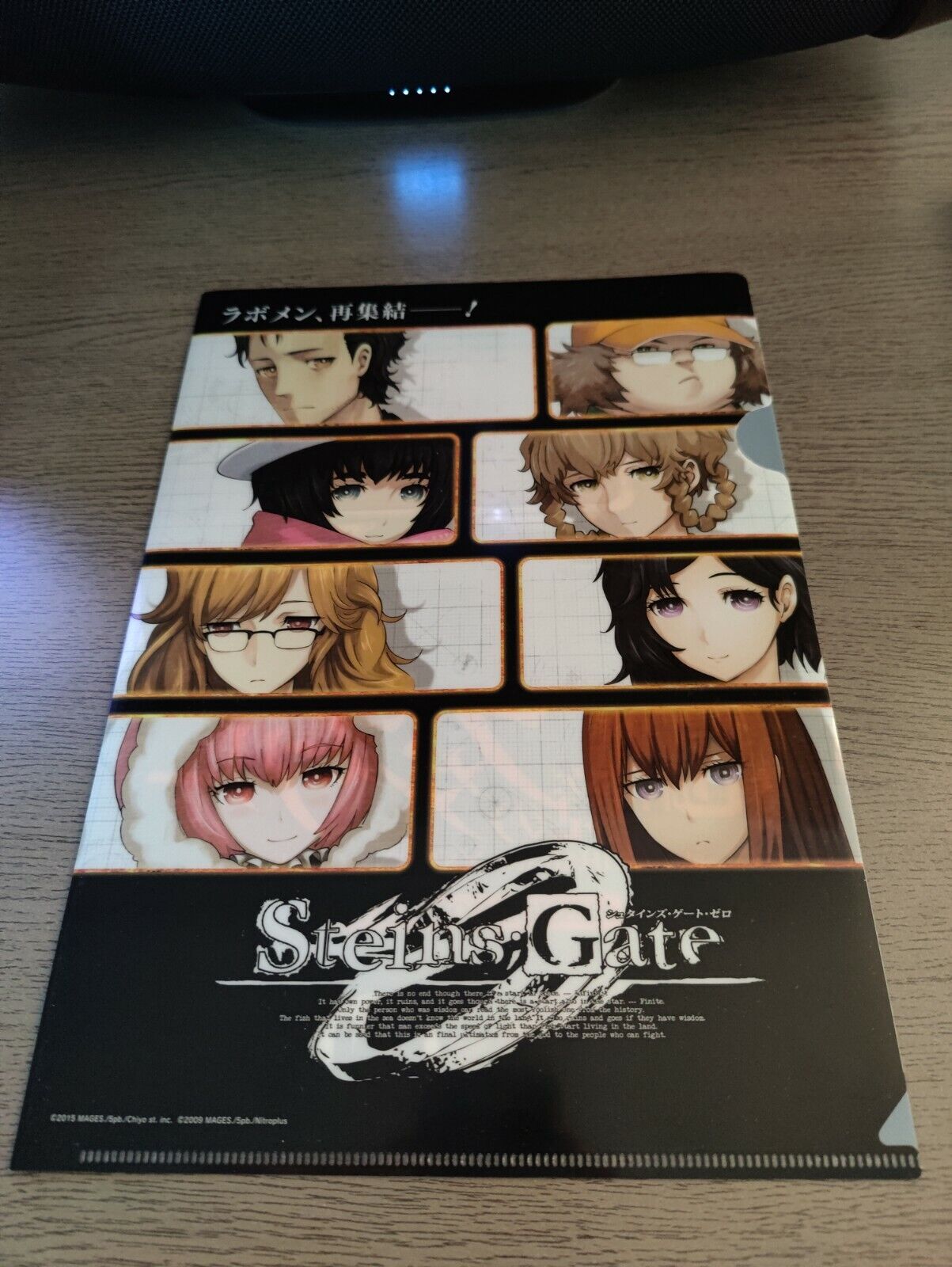 Steins;Gate 0 Clear File Folder US Seller Rare Japanese Exclusive