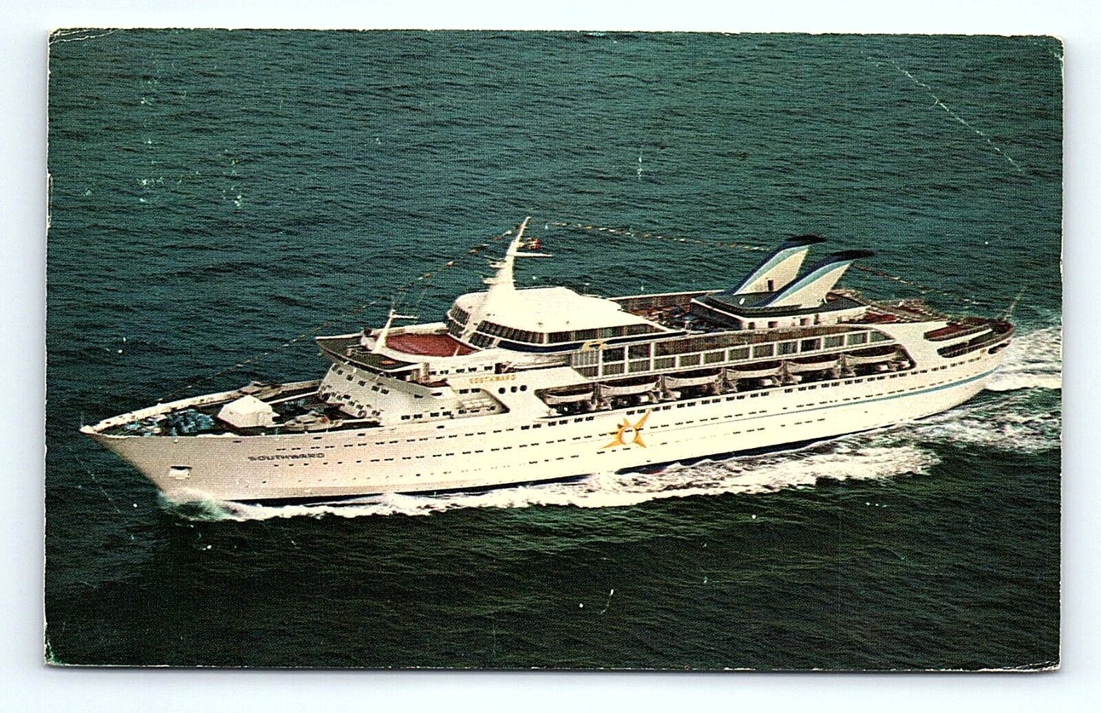 Postcard MS Southward Norwegian Caribbean Lines NCL Passenger Cruise Ship 1973