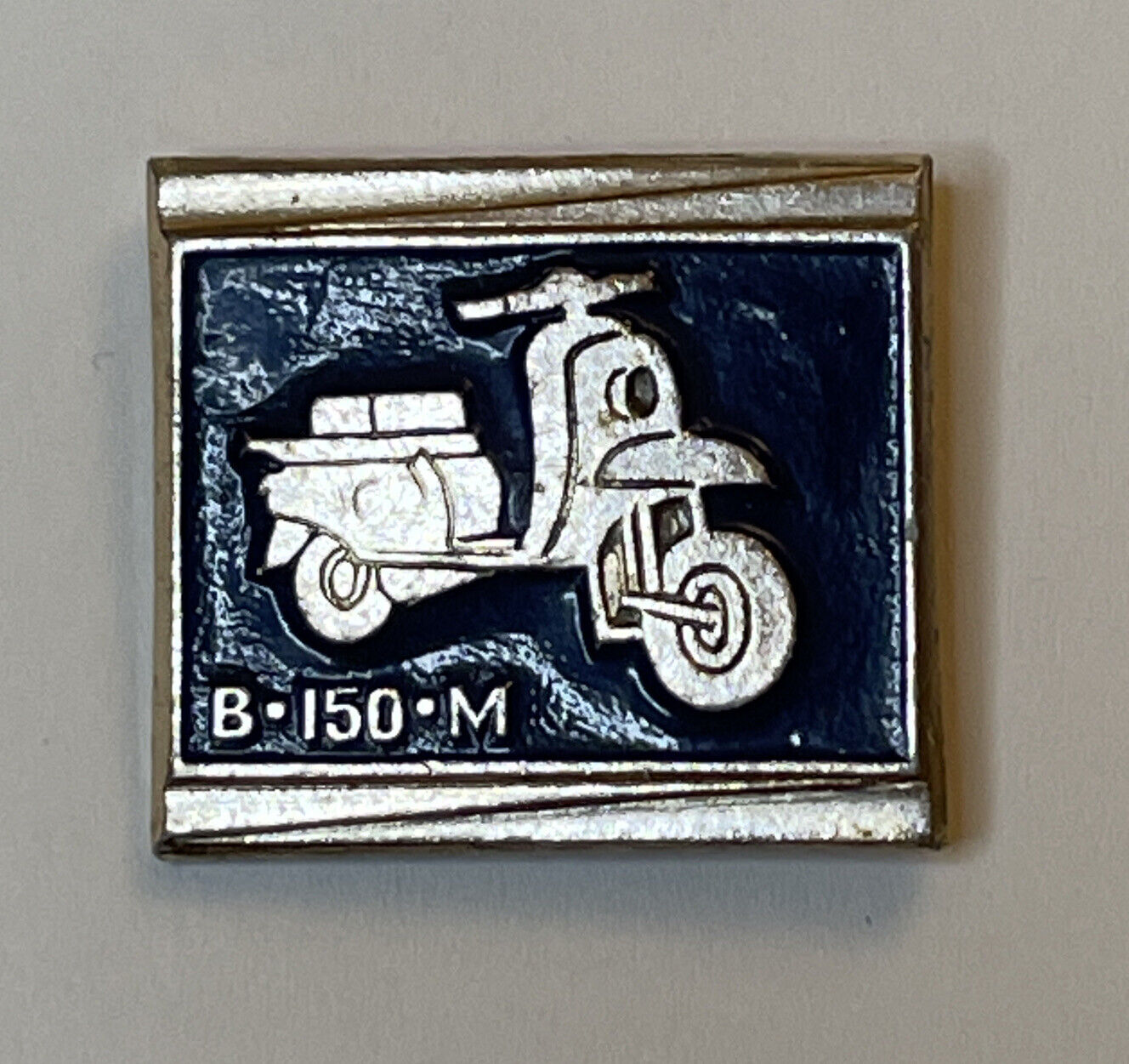 SOVIET B-150-M Enamel Pin - Lambretta Scooter Russian Badge Embossed