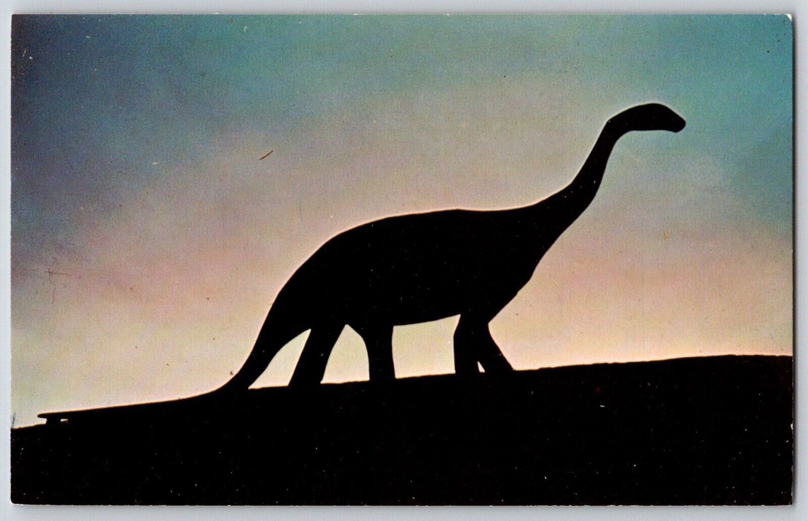Postcard Rapid City South Dakota Dinosaur Park 
