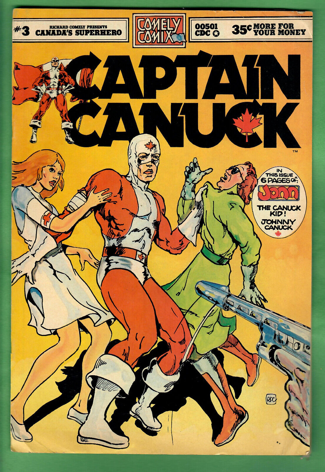 1975 CAPTAIN CANUCK #3 COMELY COMIX COMICS - 7