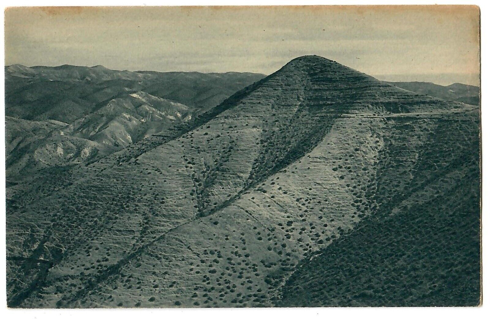Palestine Judaica Old Postcard Mountains in the Judea Desert 1921