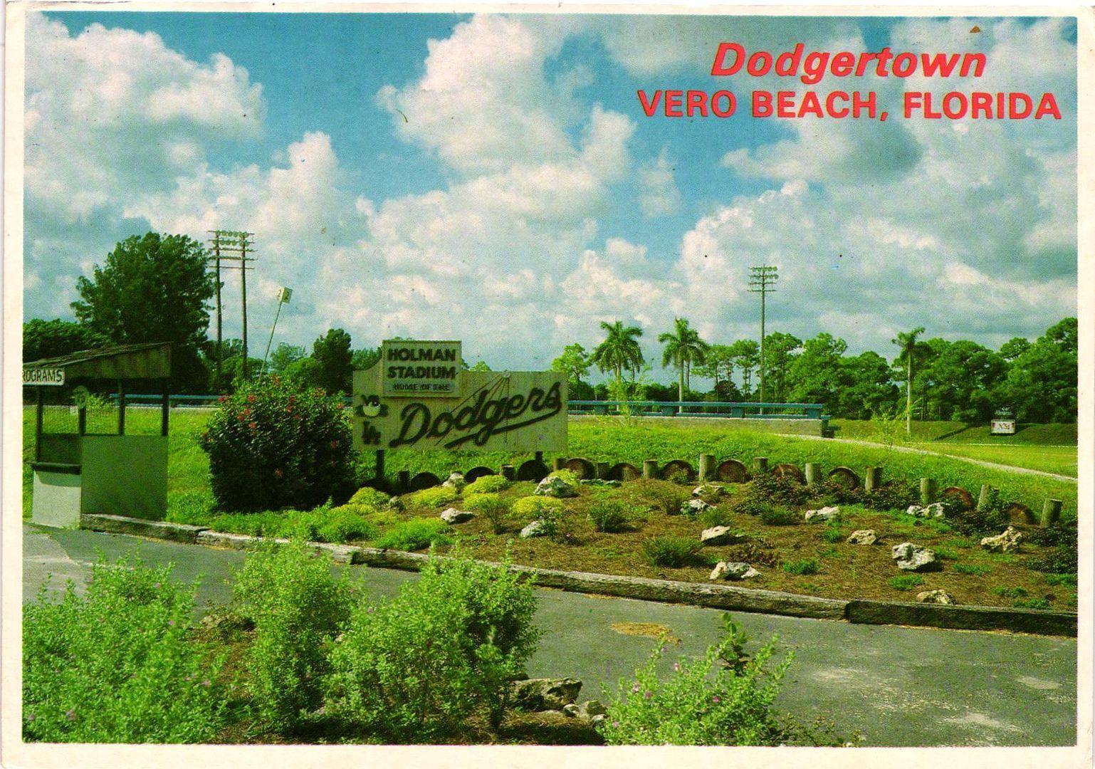 Vintage Postcard 4x6- Dodgertown, Halman Stadium, Vero Beach, FL