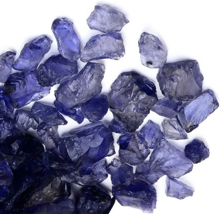 Natural Iolite Facet Grade Flawless Rough 12-20 MM~RAW IOLITE CRYSTAL.