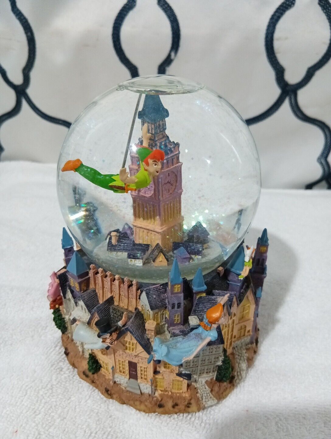 Disney’s Peter Pan 50 Years of Adventures You Can Fly Snow Globe Works. Nice
