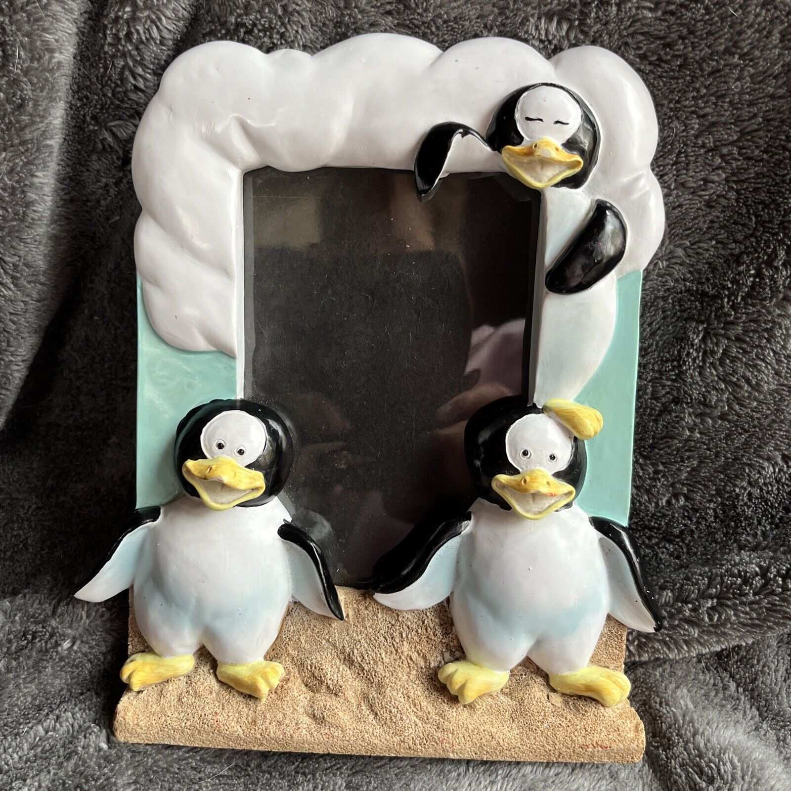 Sea World Penguin Photo Frame, stand-up, Holds 3x5 Photo